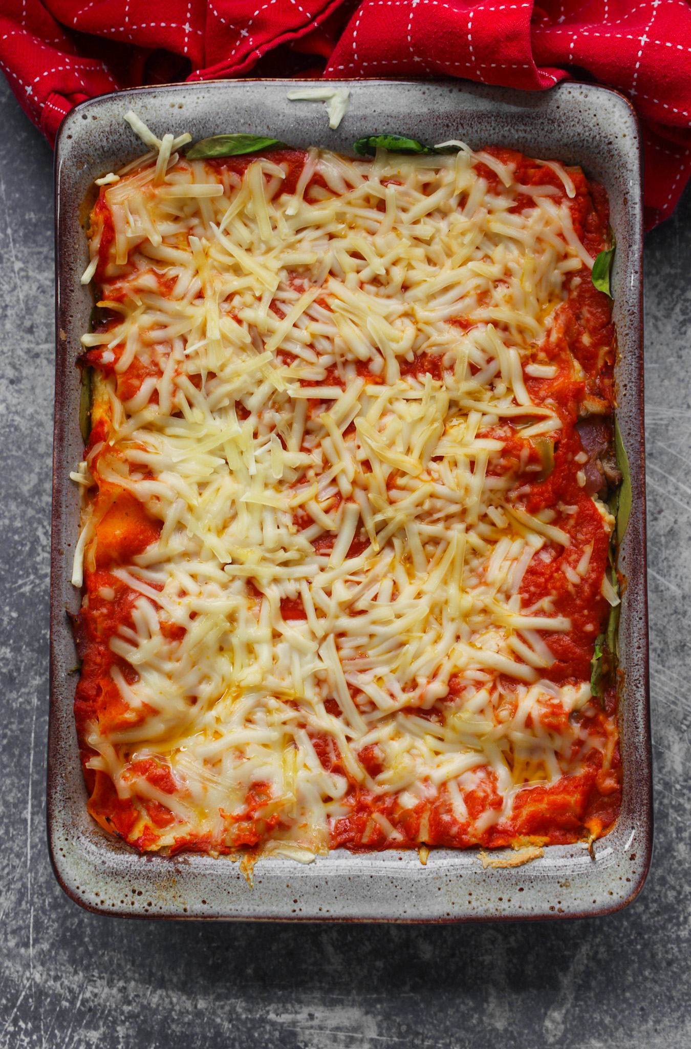 Spinach Mushroom Lasagna - HealthyHappyLife.com