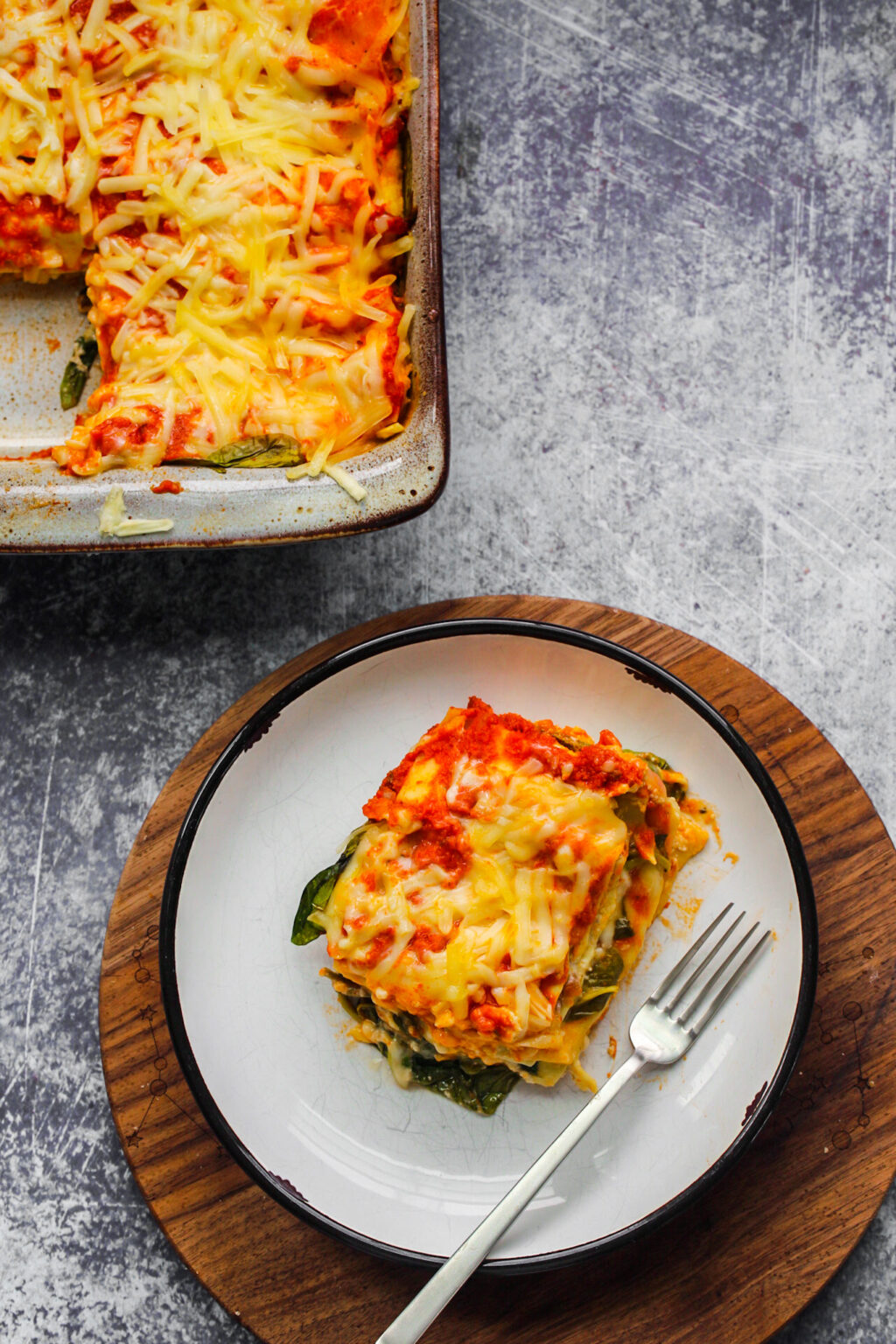 Spinach Mushroom Lasagna - HealthyHappyLife.com