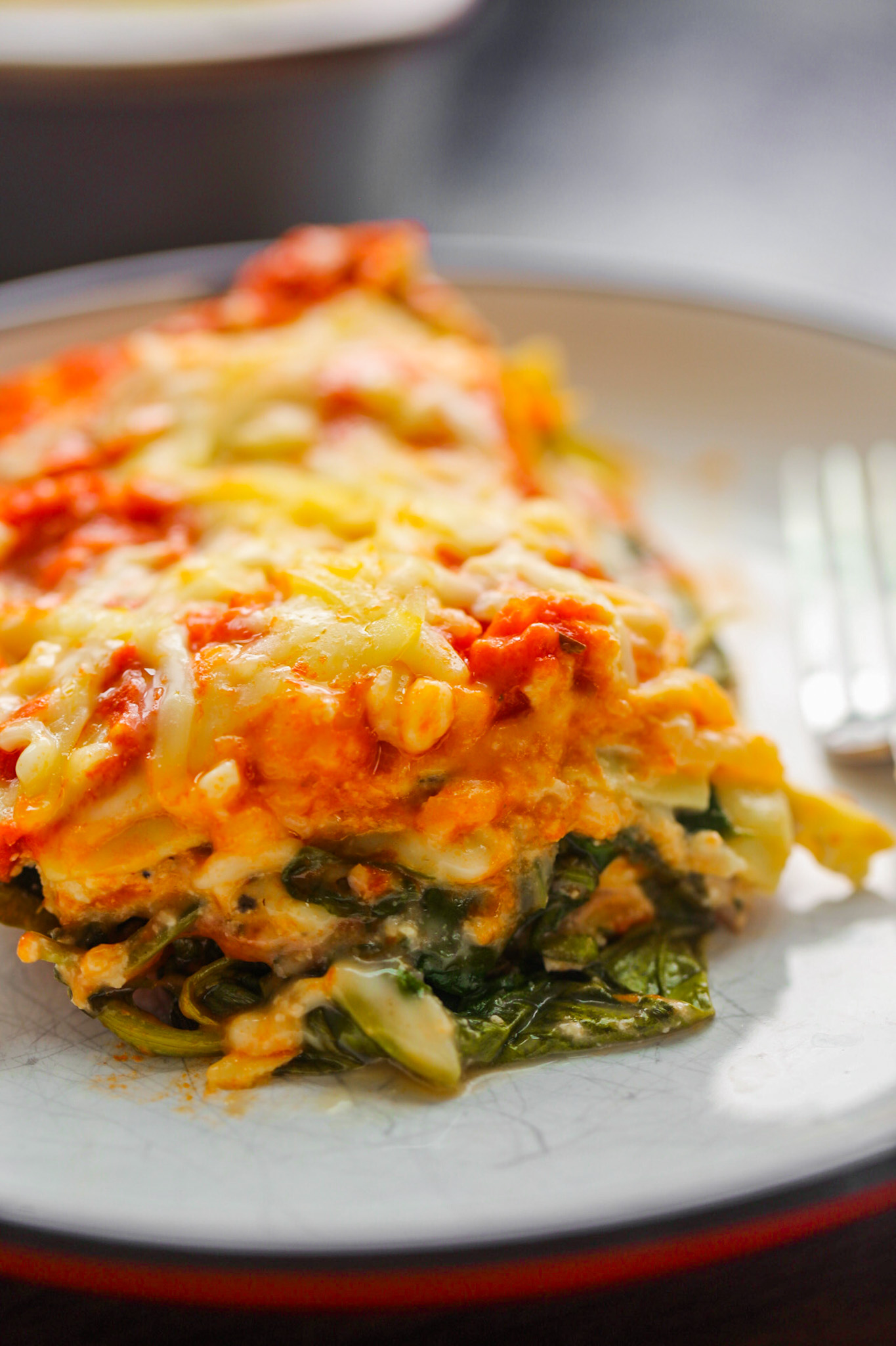 Spinach Mushroom Vegan Lasagna