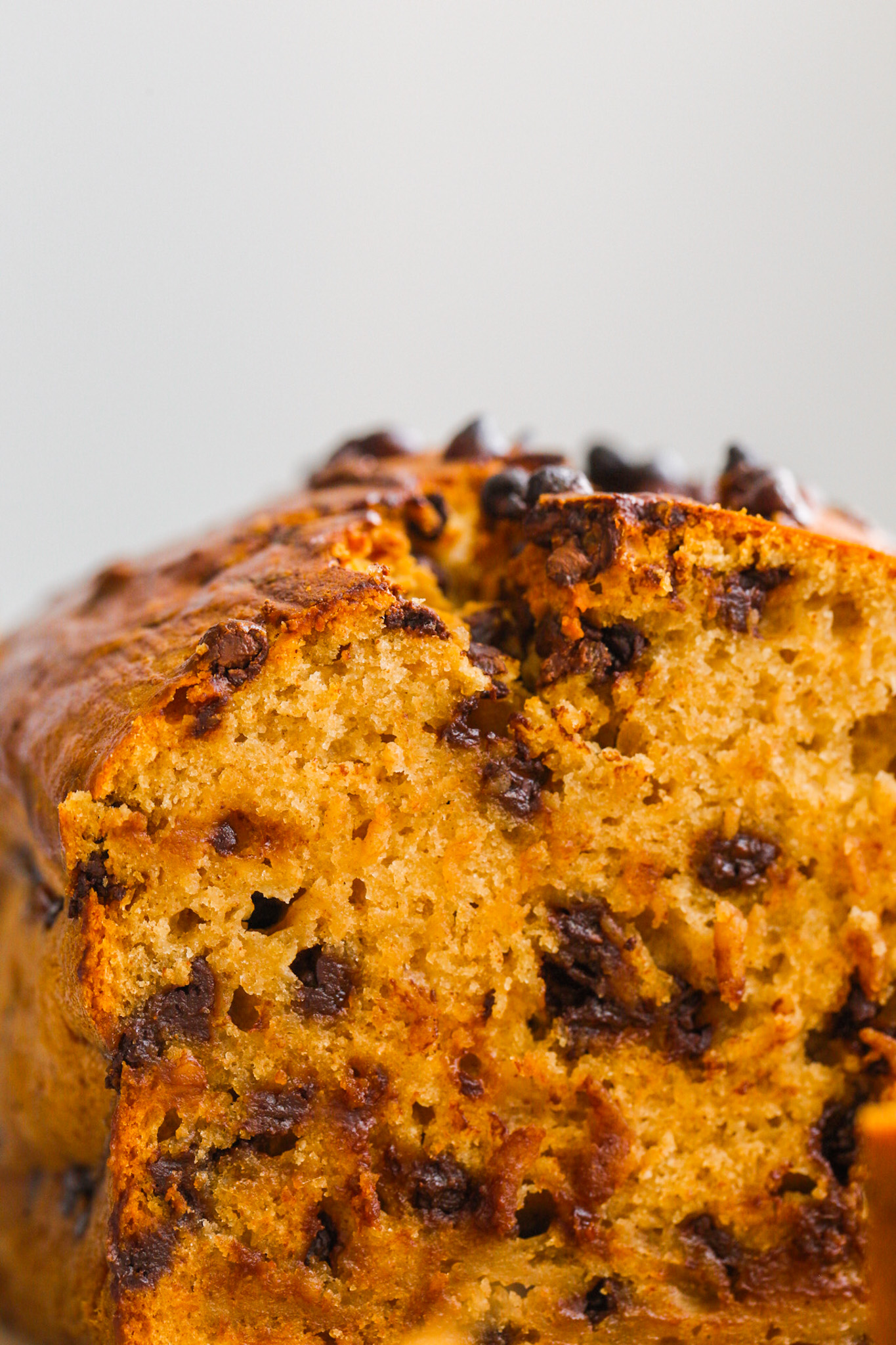 Chickpea Banana Bread with chocolate chips