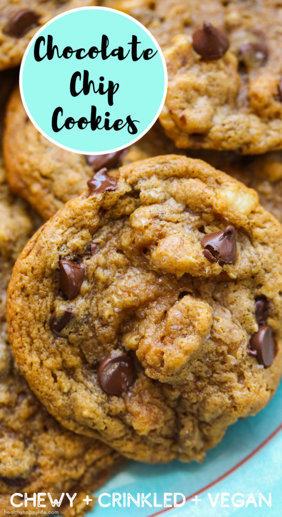 Chewy Chocolate Chip Cookies - HealthyHappyLife.com