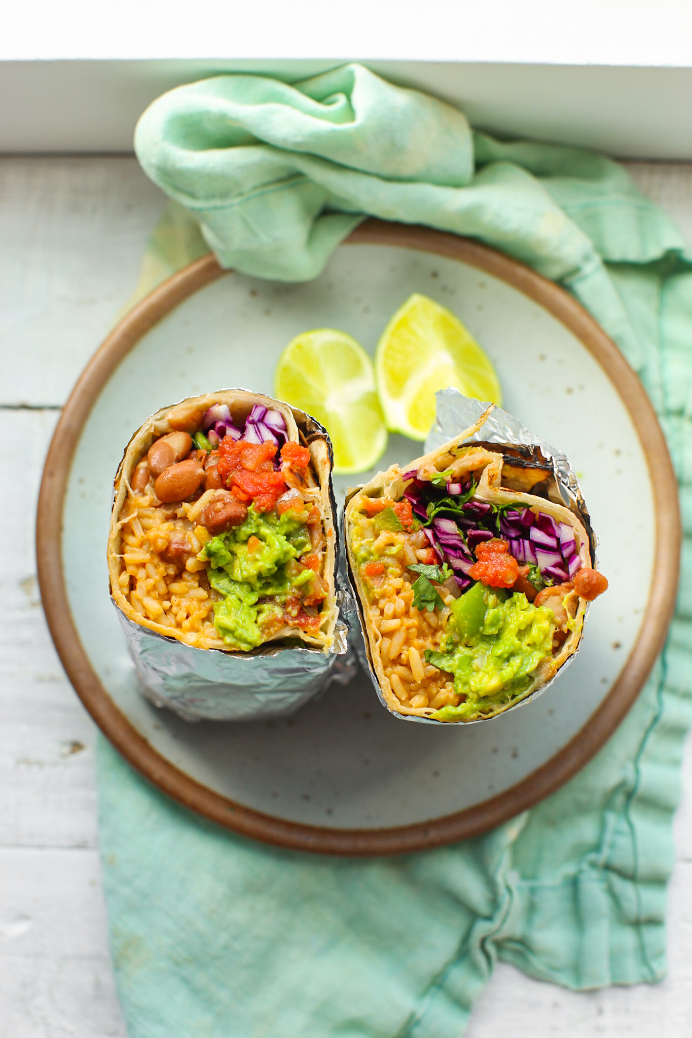 Copycat Chipotle Veggie Fajita Burrito 