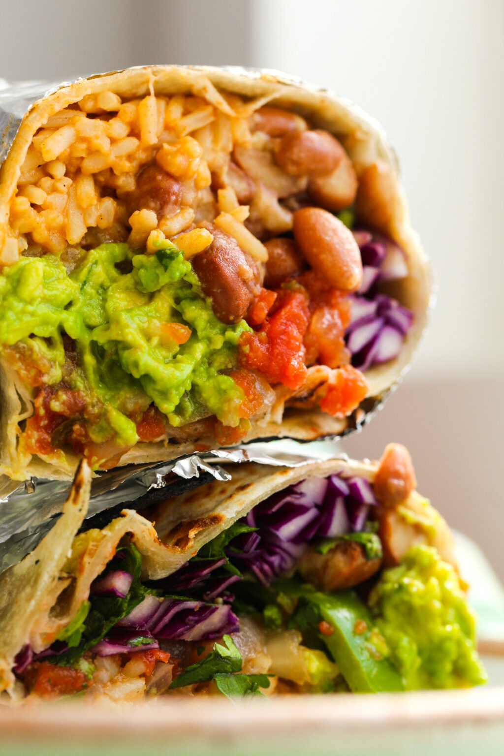 Copycat Chipotle Veggie Fajita Burrito - HealthyHappyLife.com