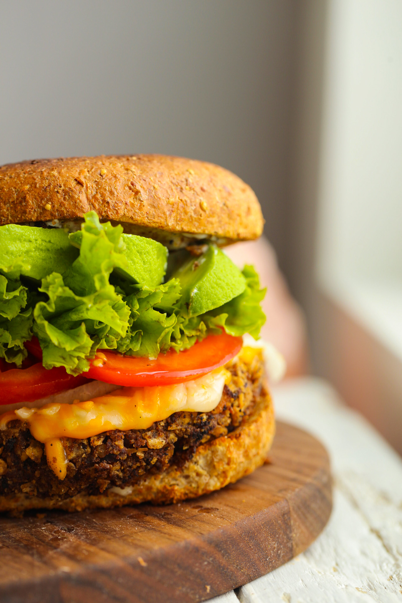 vegan burgers with black beans