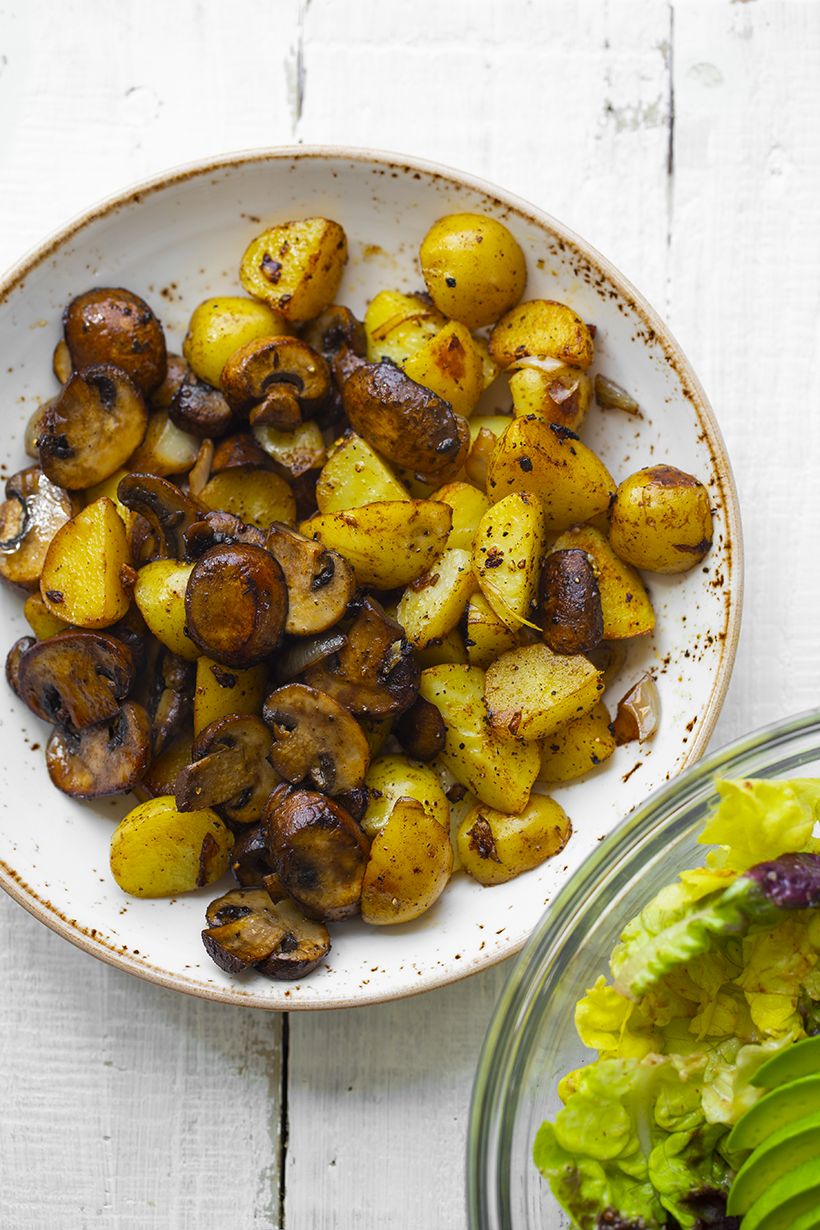 potatoes and mushrooms