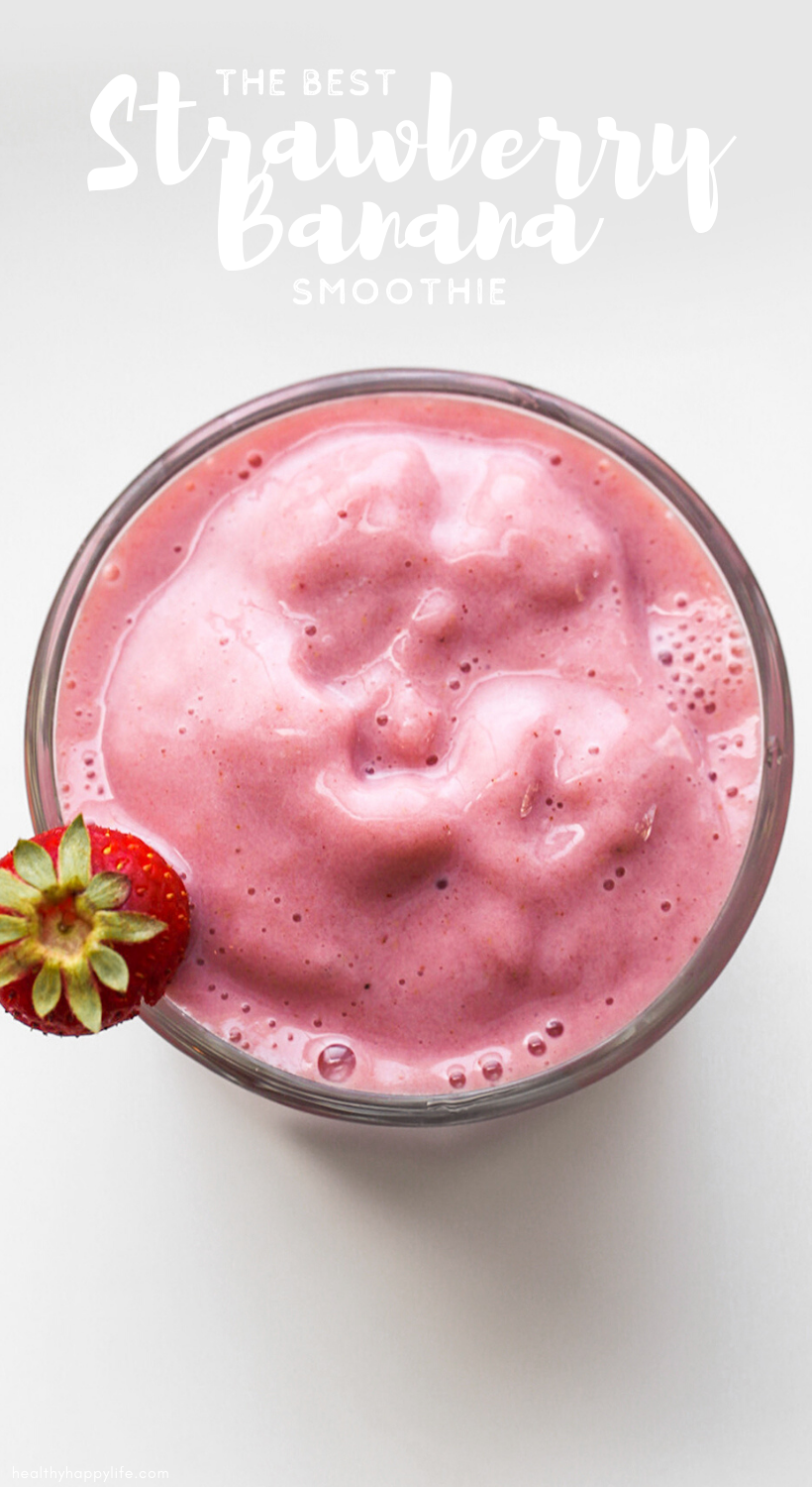 strawberry banana smoothie pin