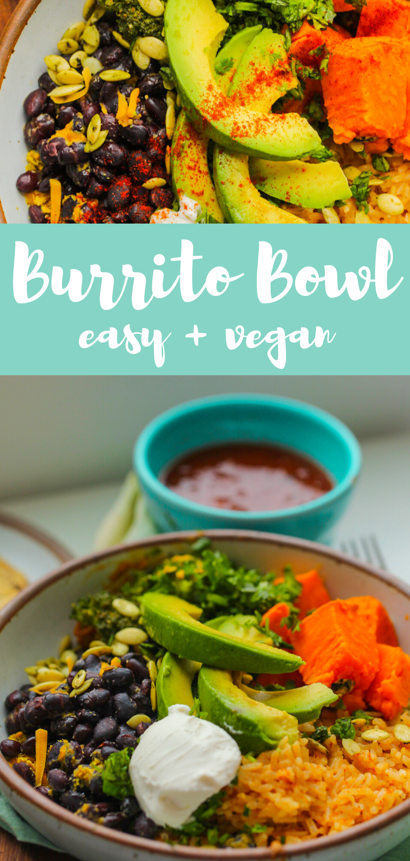 easy vegan burrito bowl