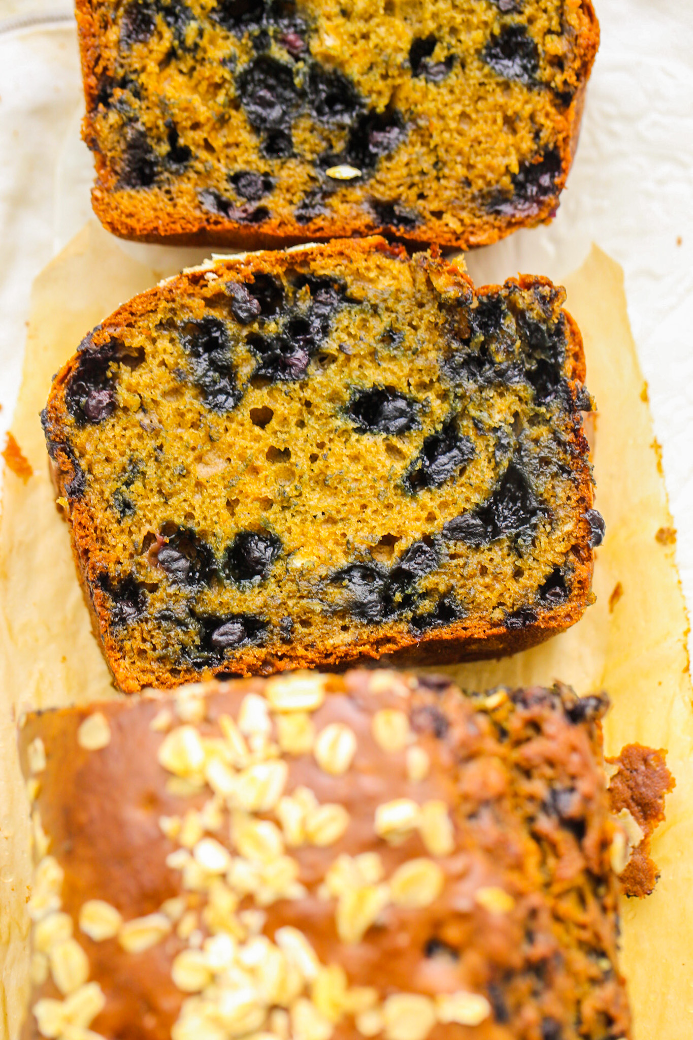 Blueberry Lemon Loaf sliced