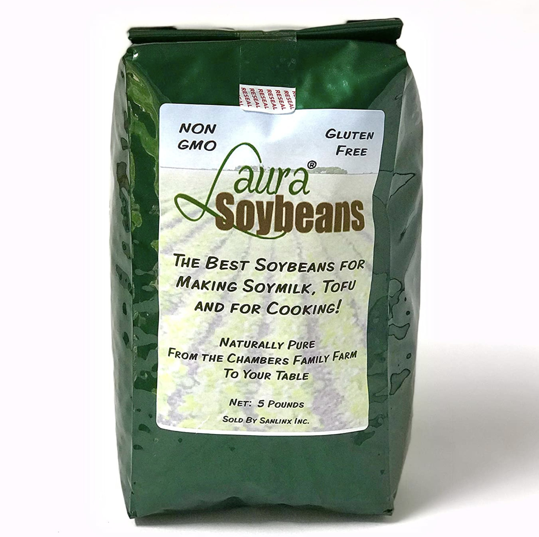 laura soy beans package