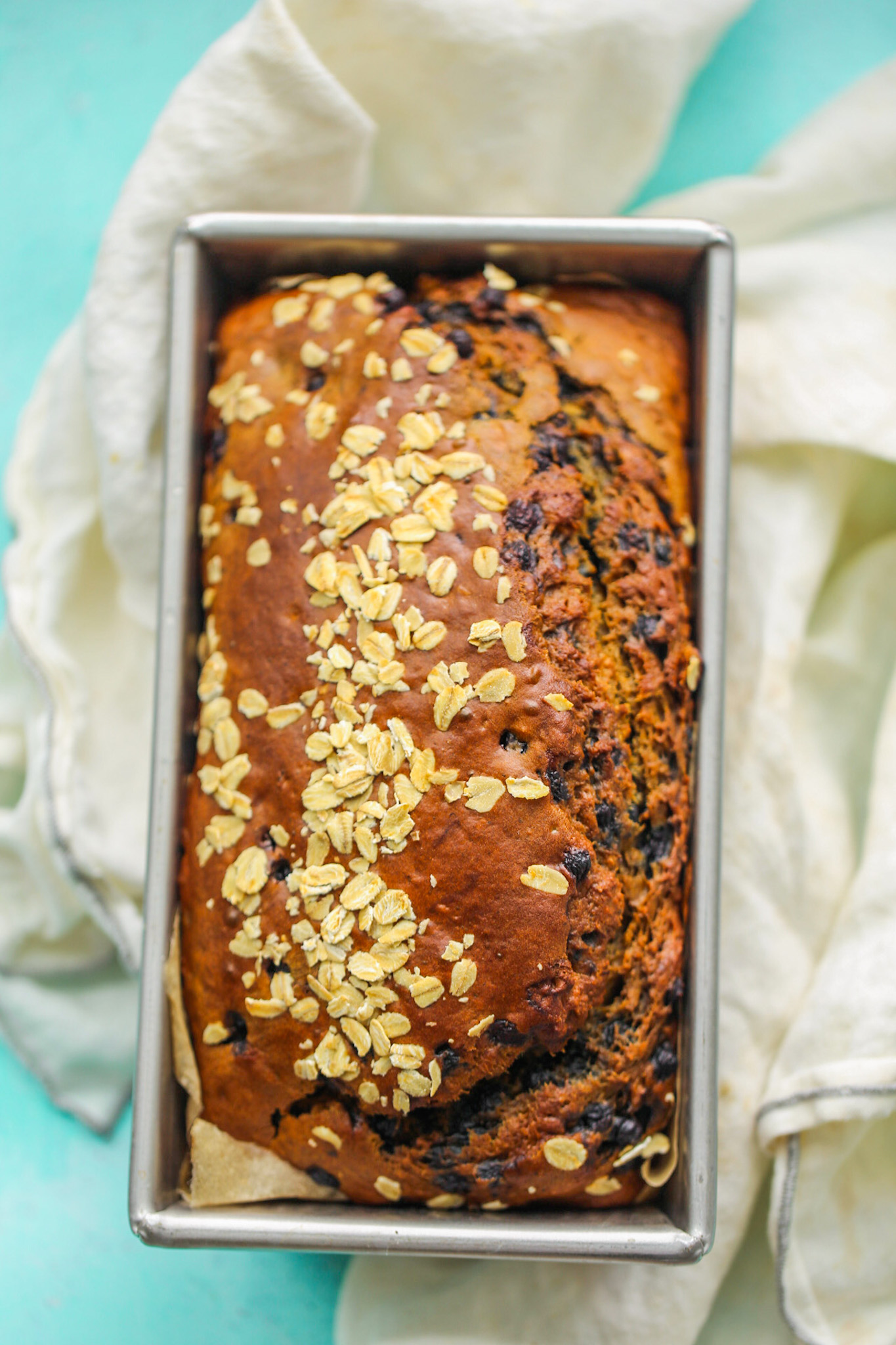 Blueberry Loaf in pan