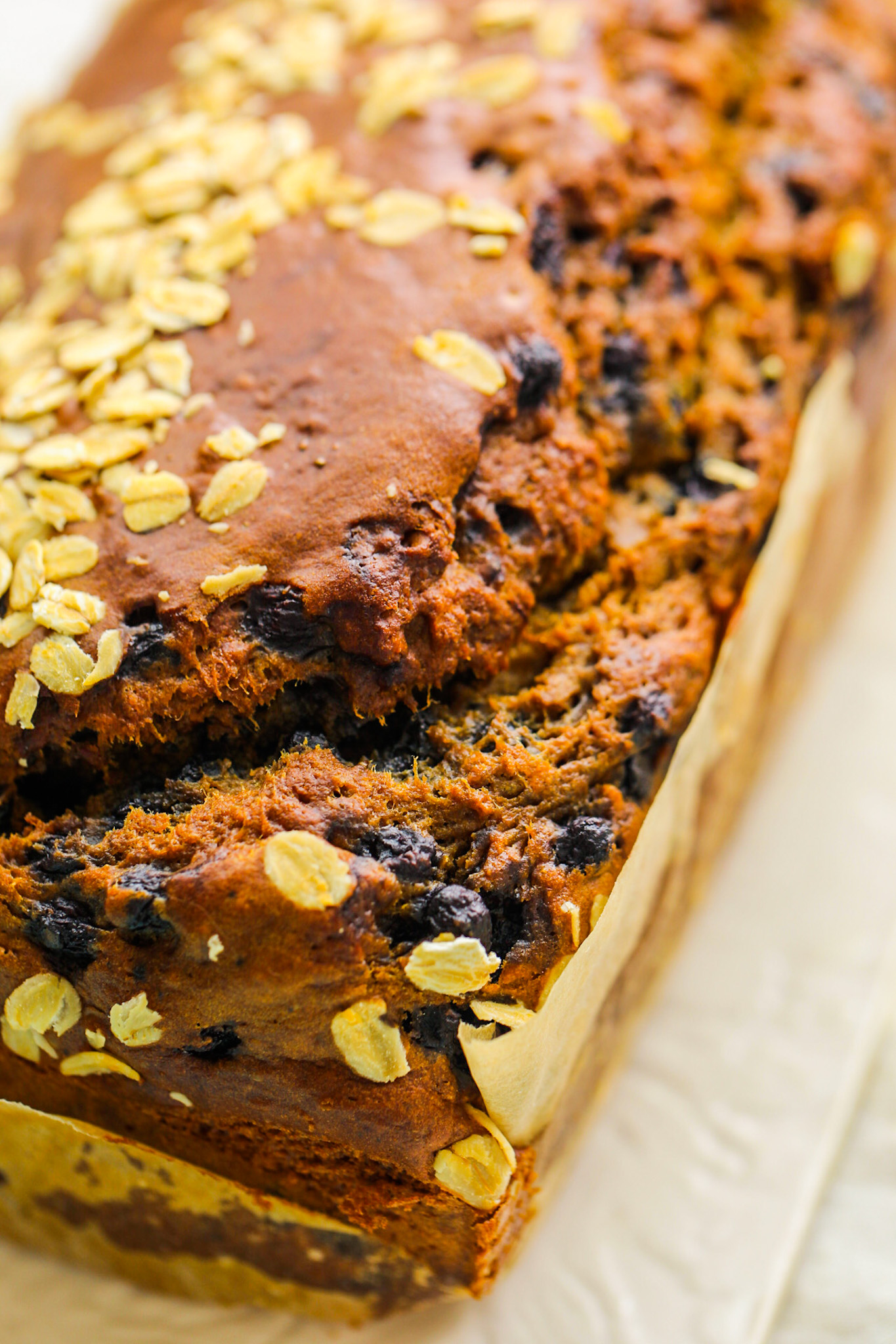 Warm Loaf of blueberry bread