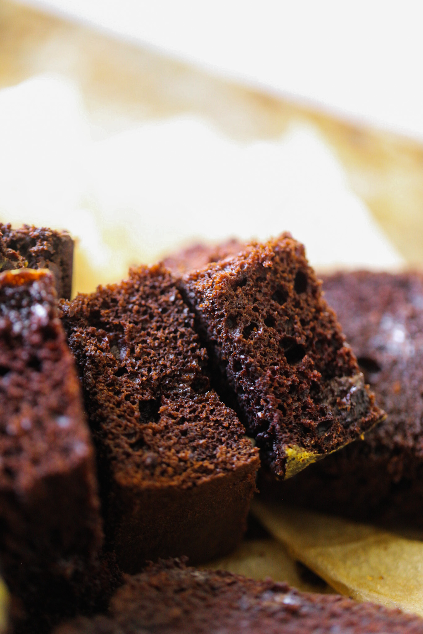 slices chocolate loaf