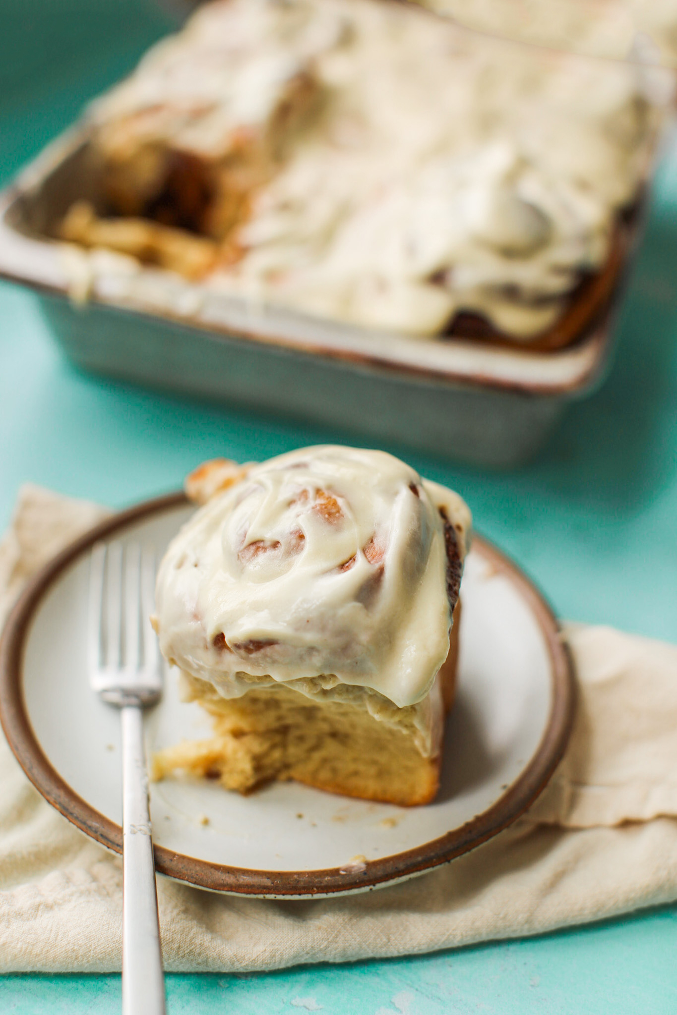 Fluffy vegan cinnamon rolls