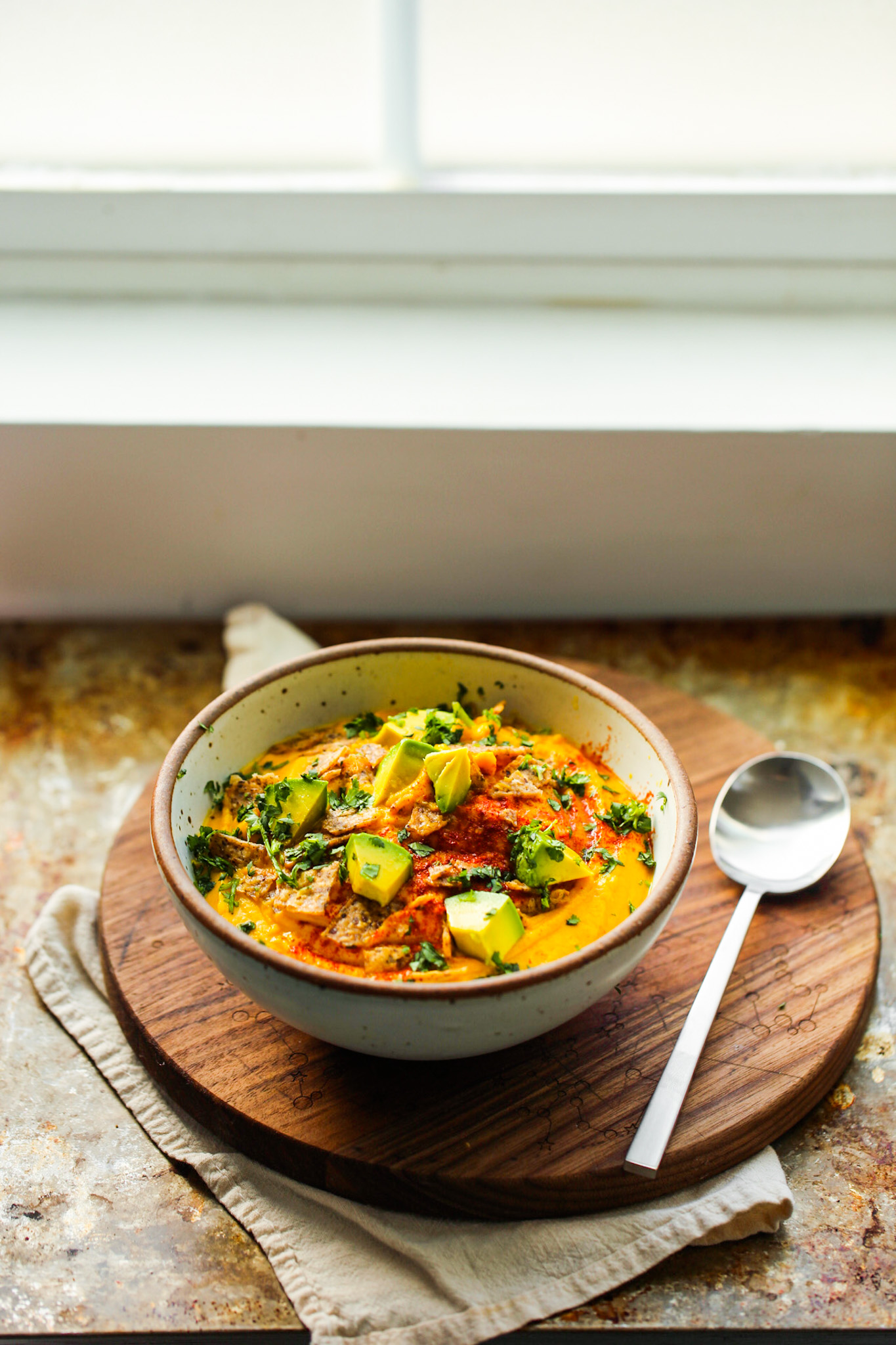 blender sweet potato soup for dinner