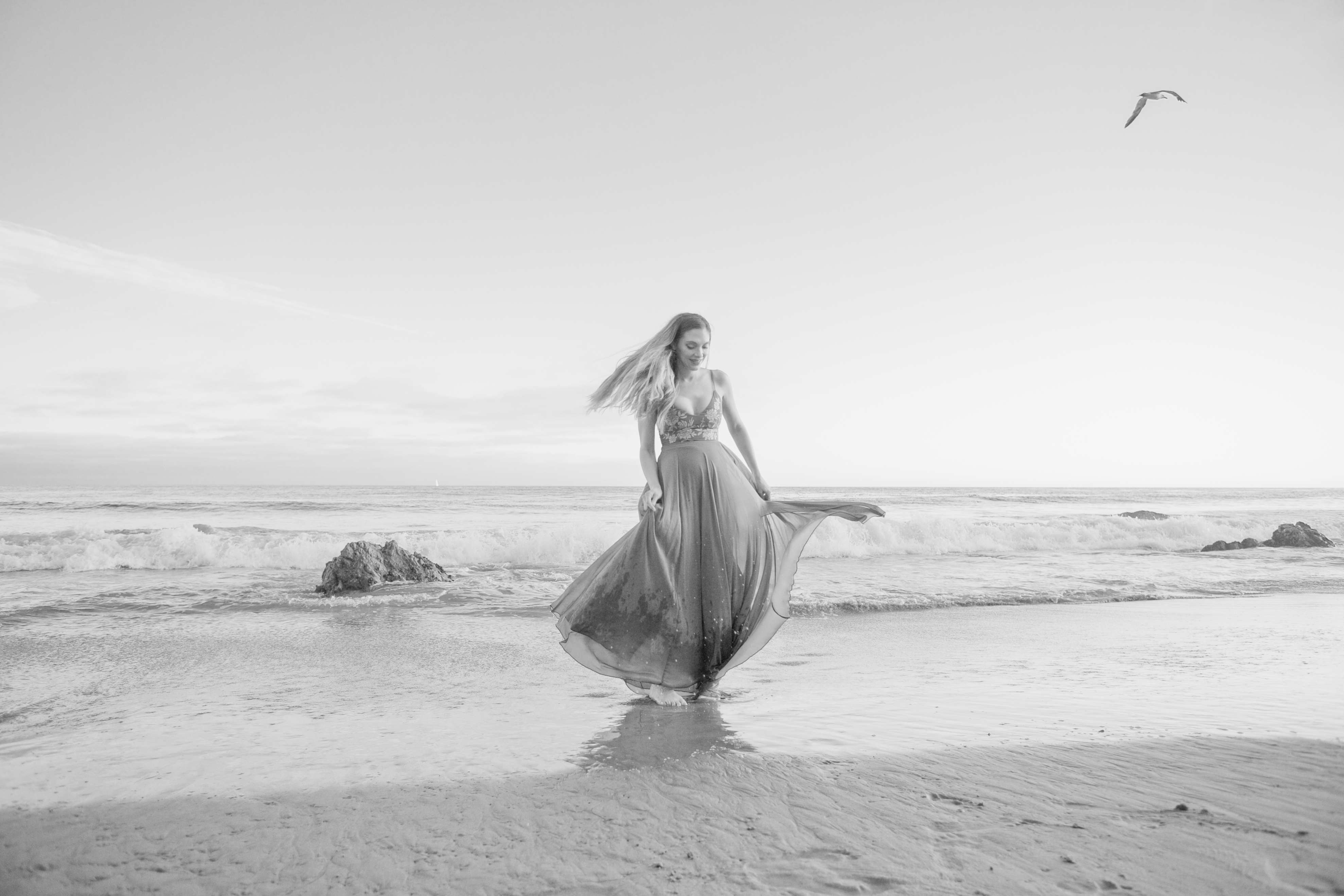 maternity photoshoot el matador beach