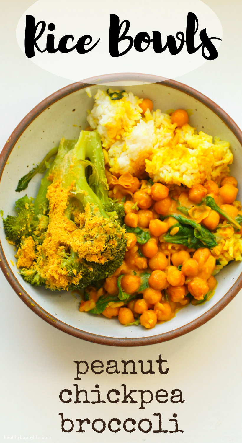 veggie rice bowls pin