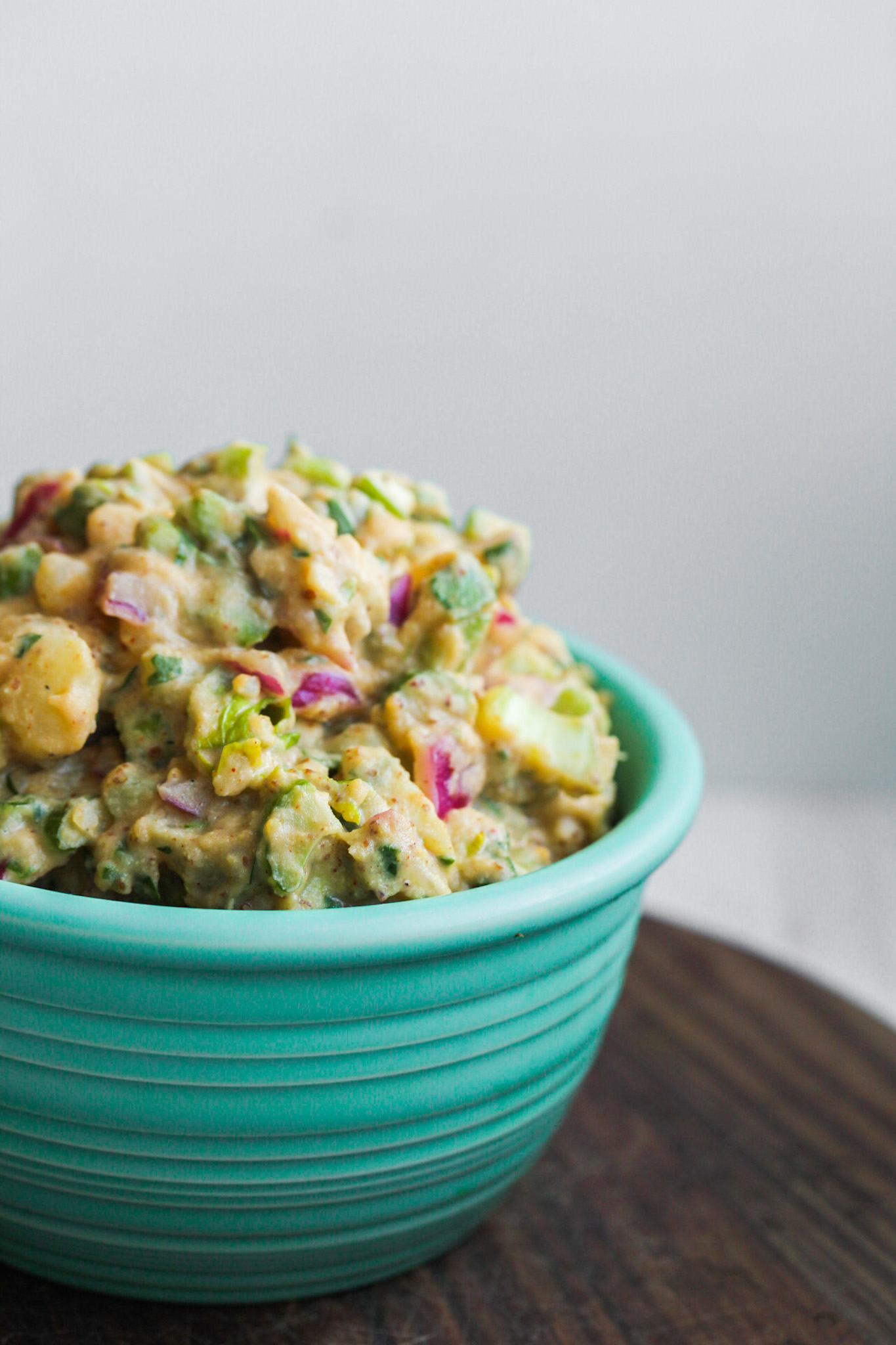 flavorful potato salad with celery and onion