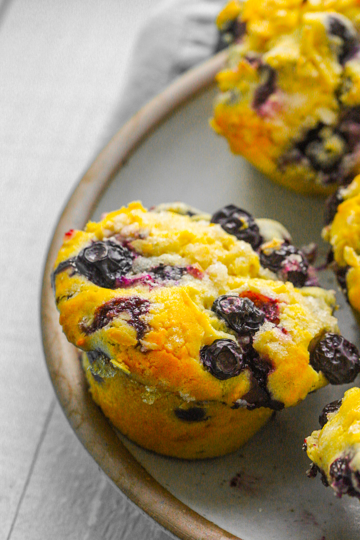 Famous Fresh Blueberry Muffins Gone Vegan Healthyhappylife Com