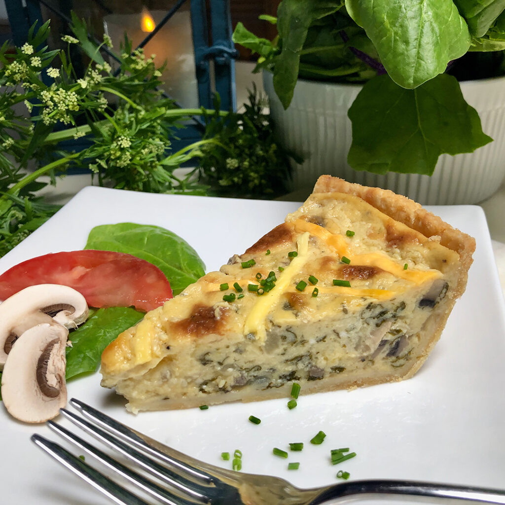 connia's vegan quiche