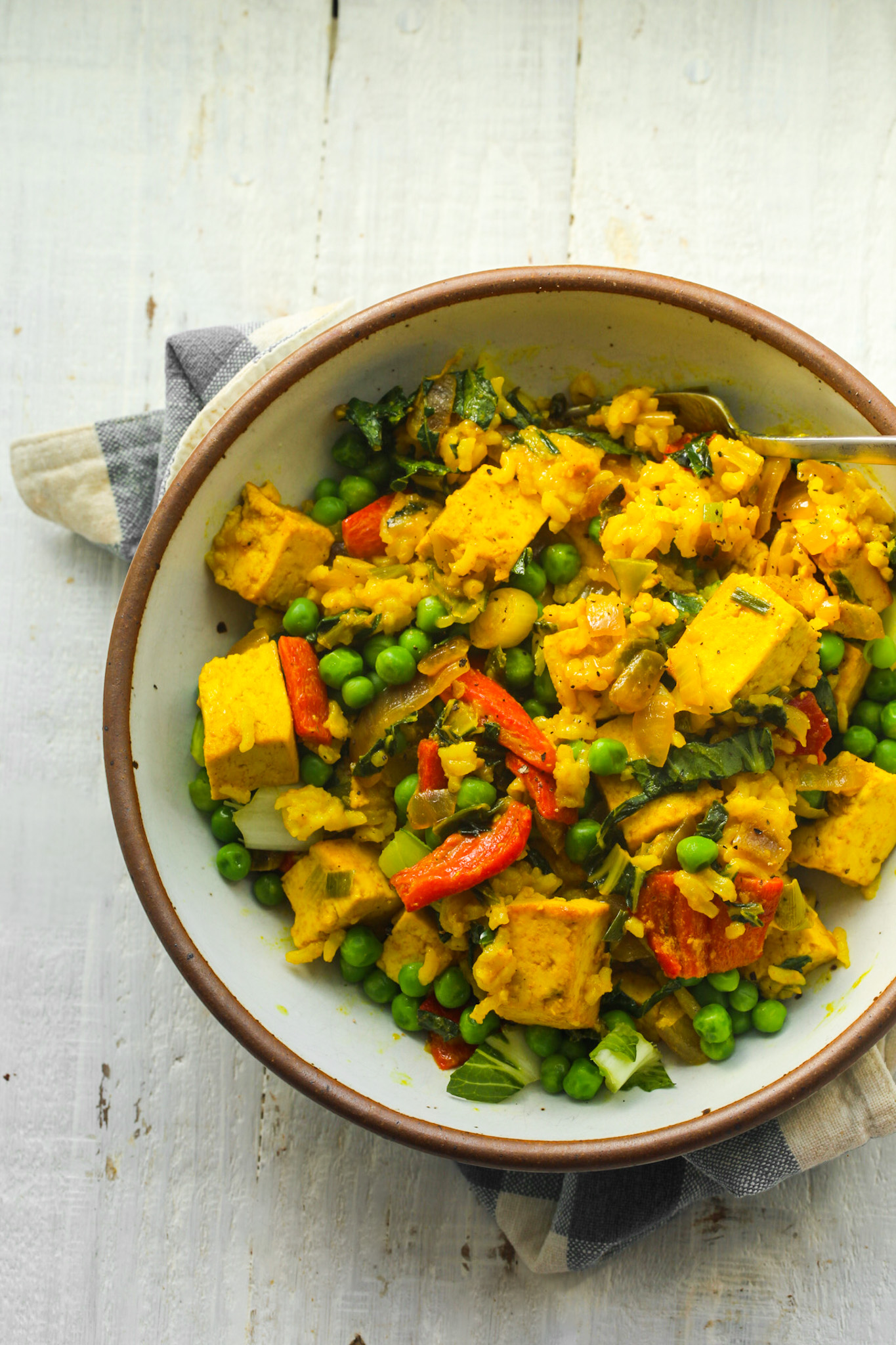 super veggie fried rice in a bowl