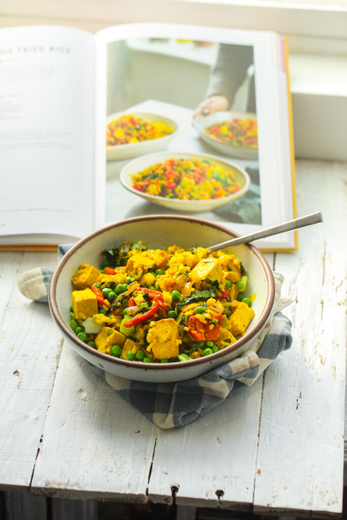 Ella's Super Veggie Fried Rice + Cookbook Giveaway! - HealthyHappyLife.com