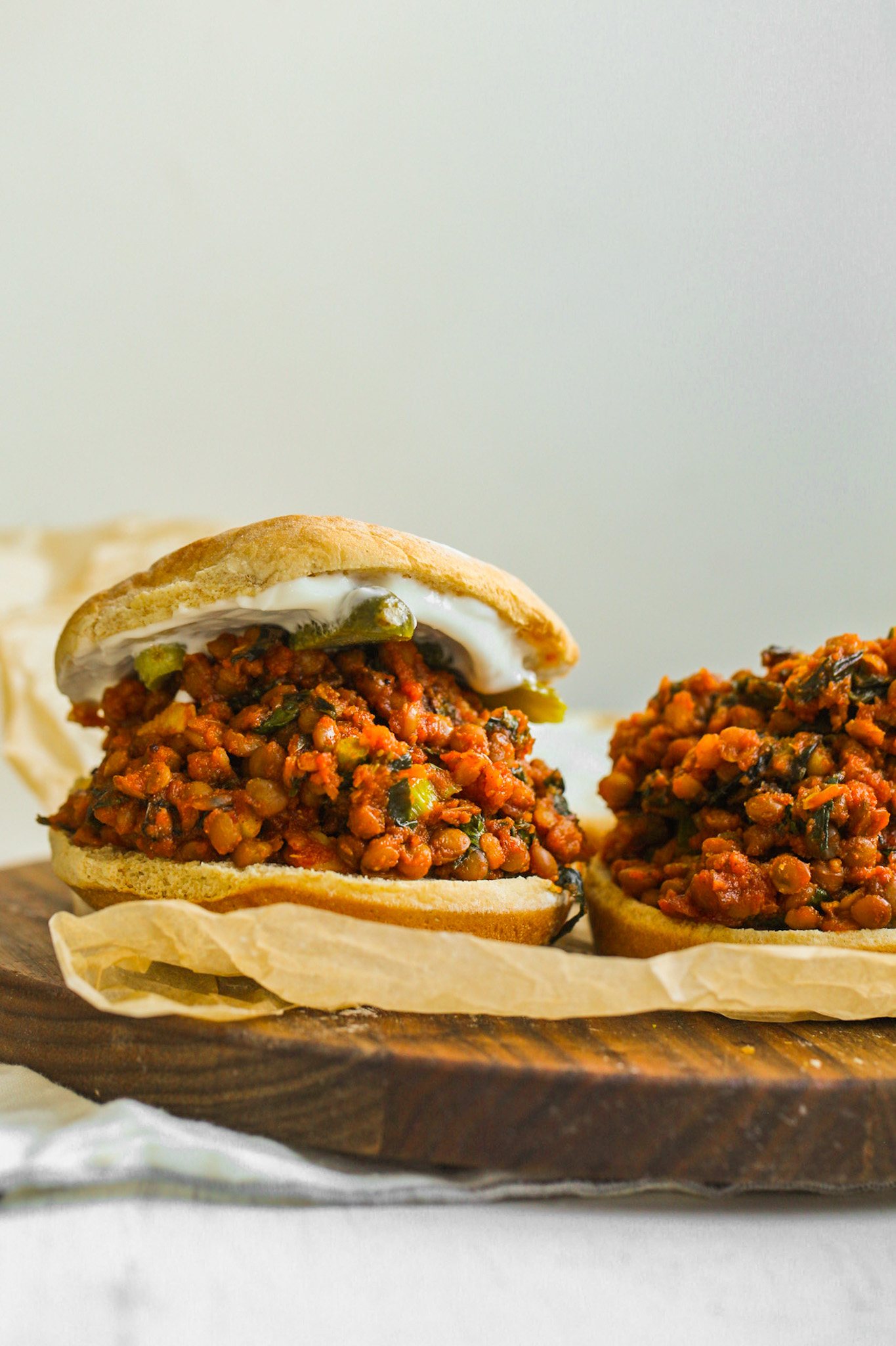 vegan sloppy joes with lentils