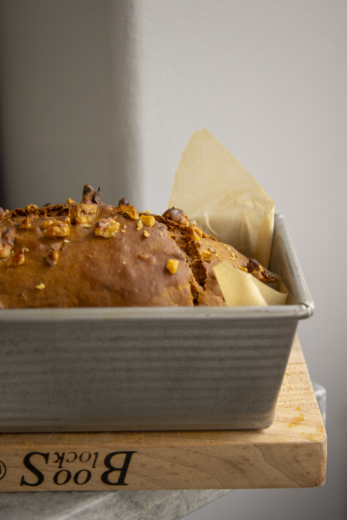 Pumpkin Loaf in baking dish