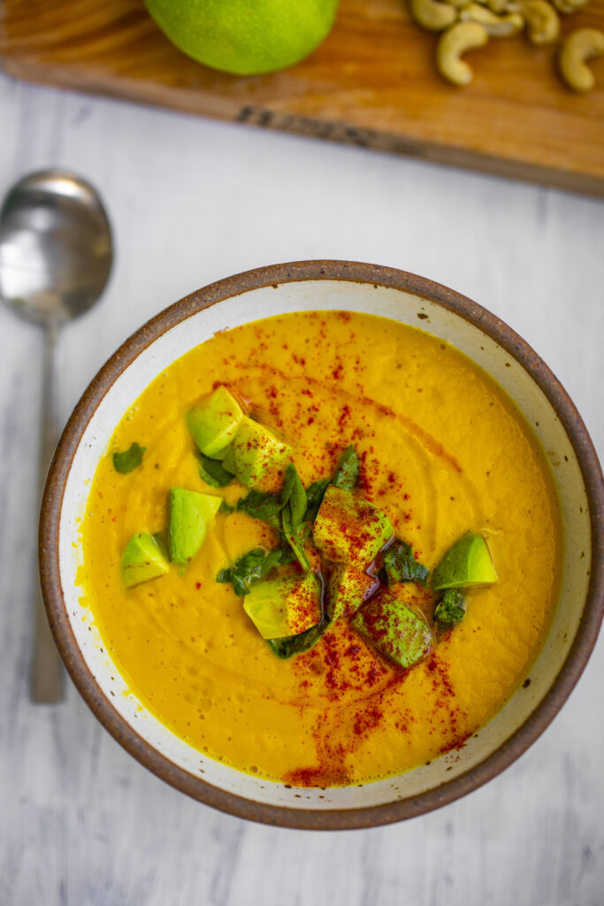 Vegan Butternut Squash Soup - HealthyHappyLife.com