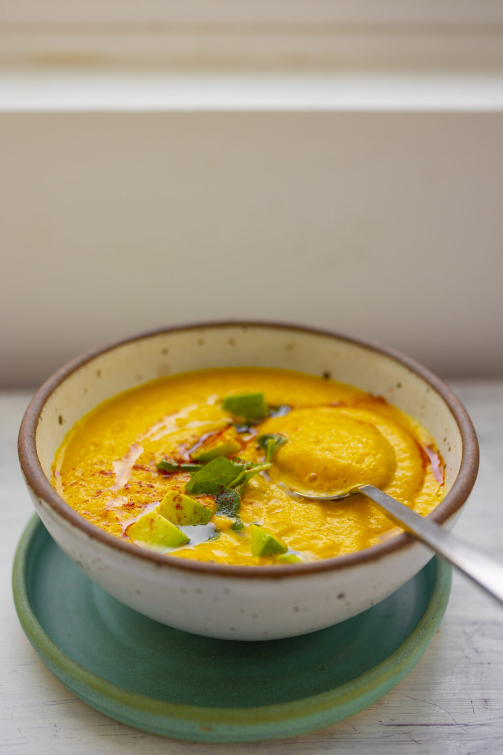 Vegan Butternut Squash Soup - HealthyHappyLife.com