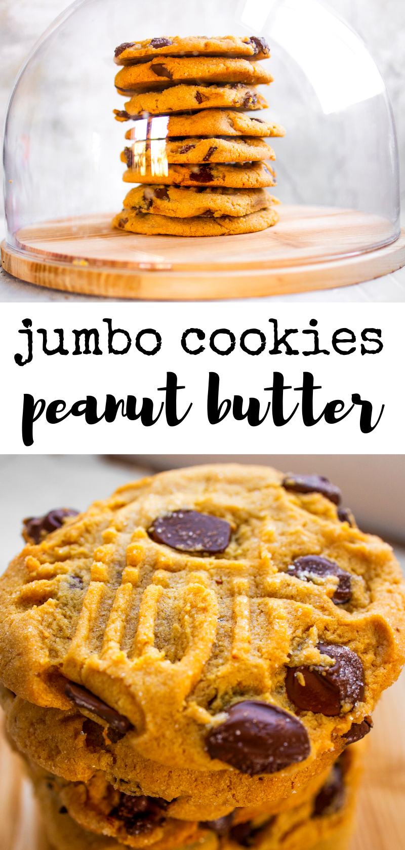 Jumbo Peanut Butter Cookies - HealthyHappyLife.com