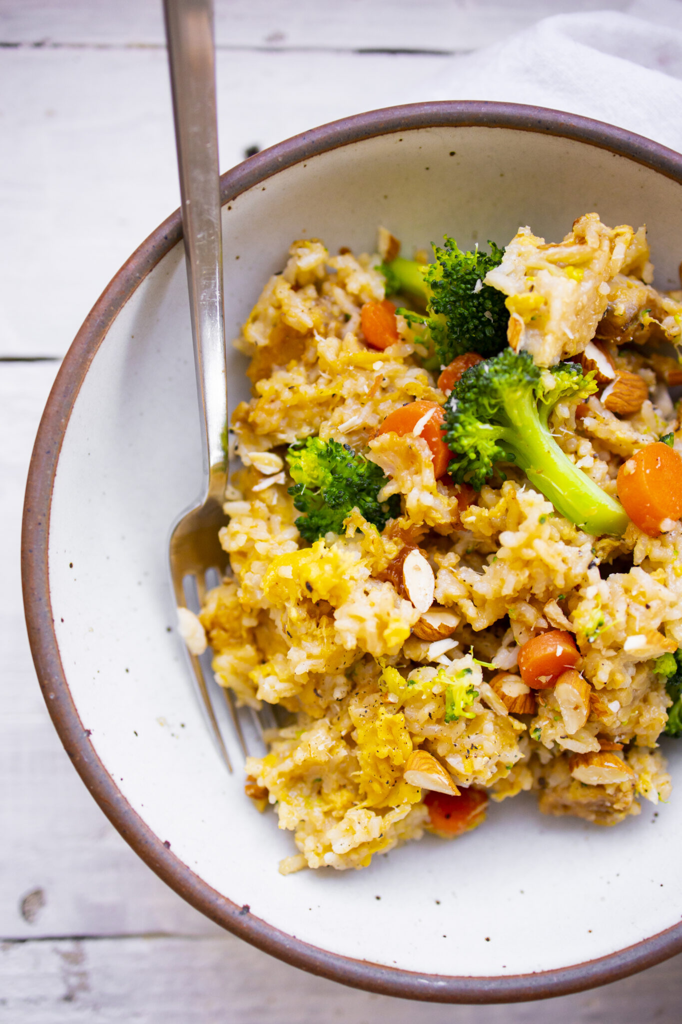 Vegan Egg Fried Rice with Veggies