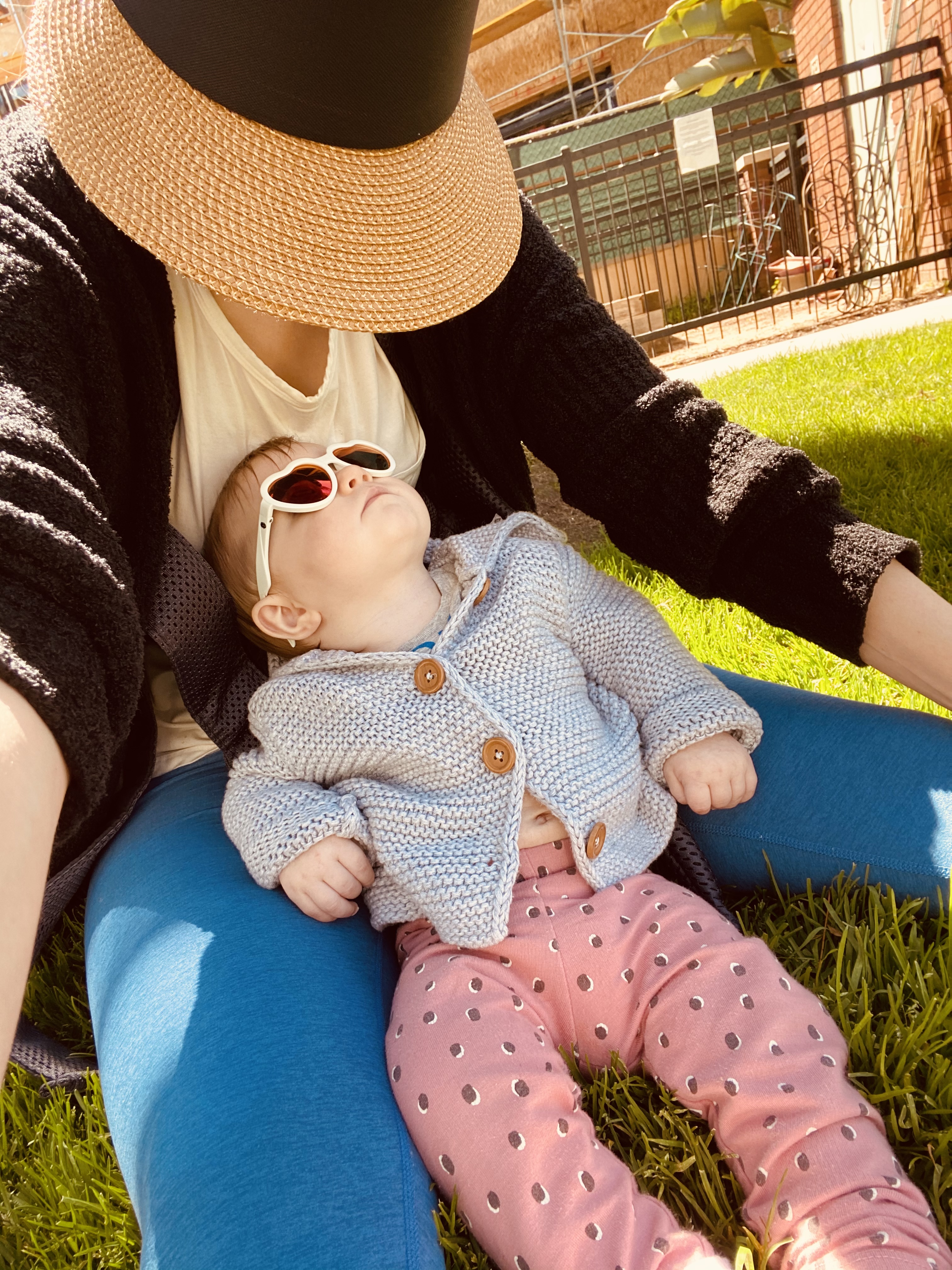 Mom and Rosalie at the park