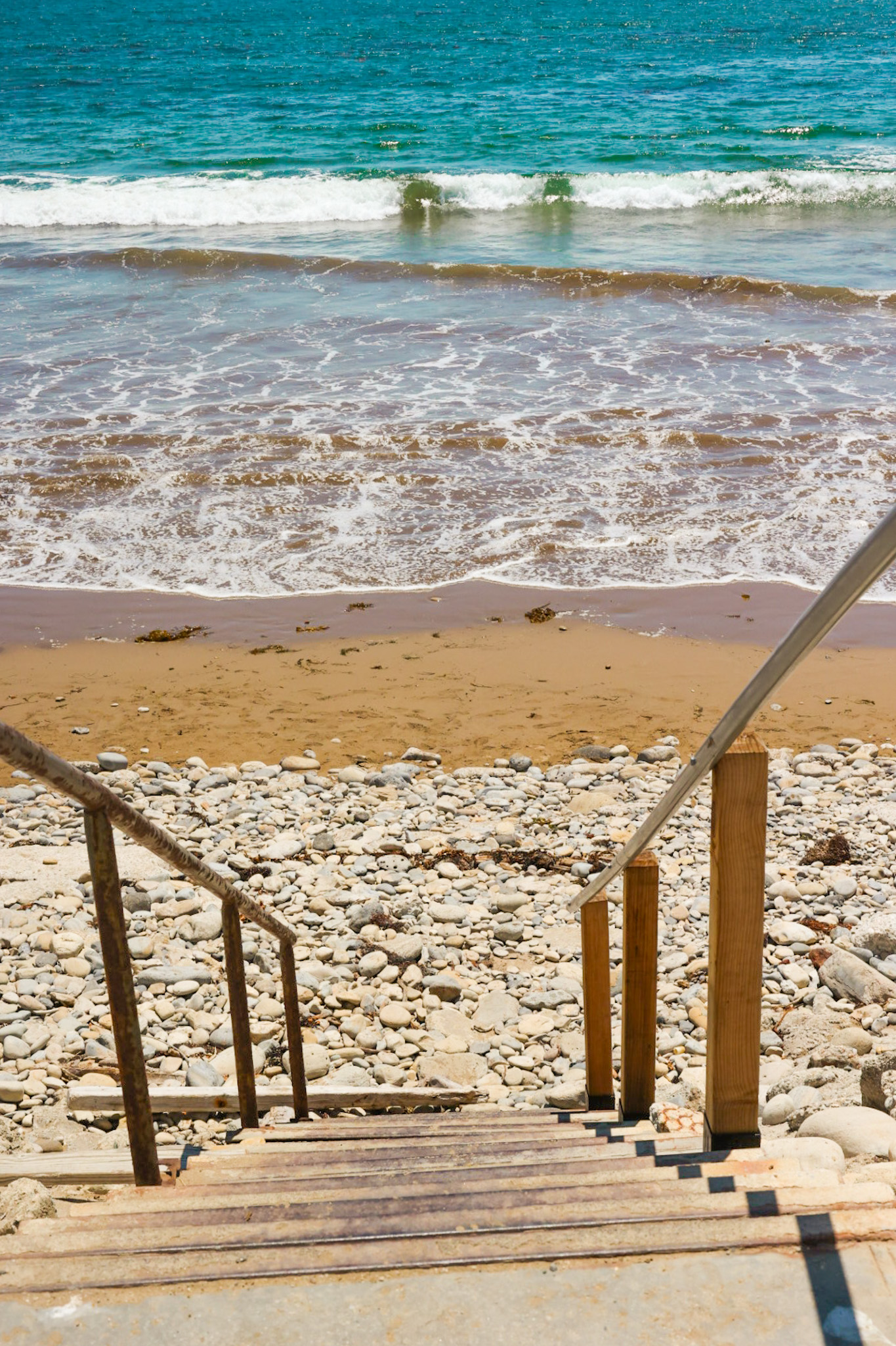 stairs to abalone cove beach palos verdes