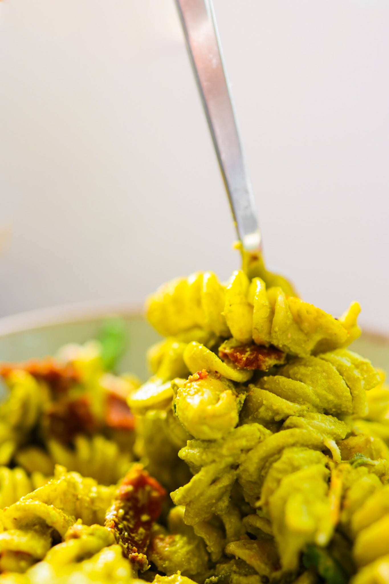 pesto spirals pasta