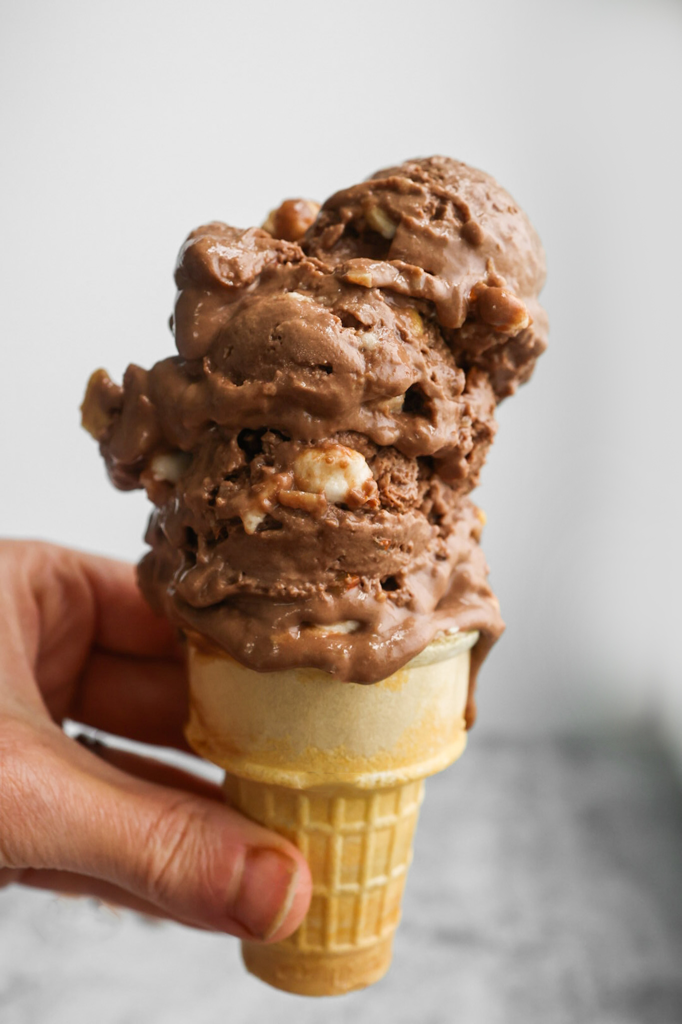 vegan rocky road ice cream 