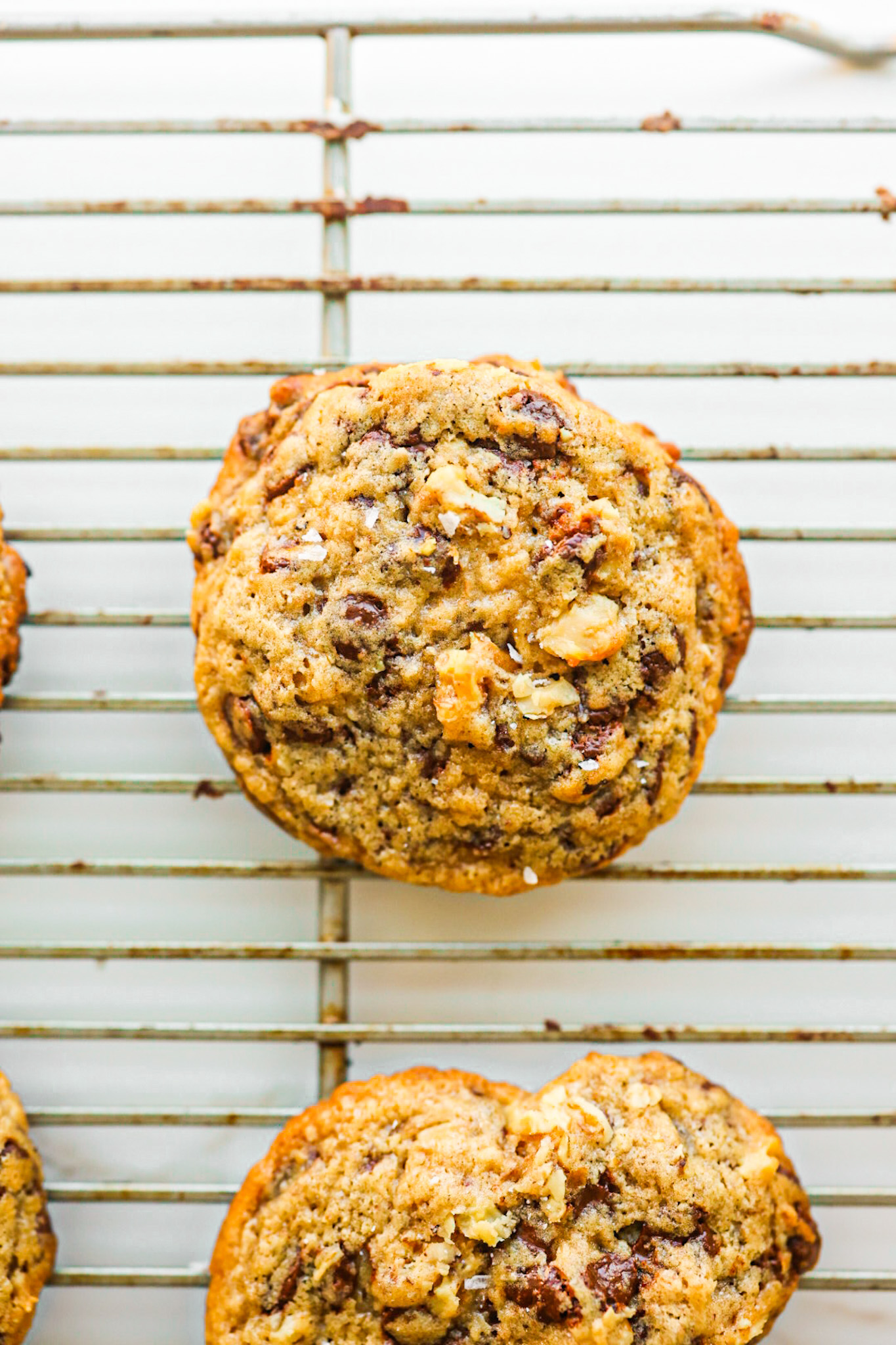 Chocolate Chip Cookies on cooling rack