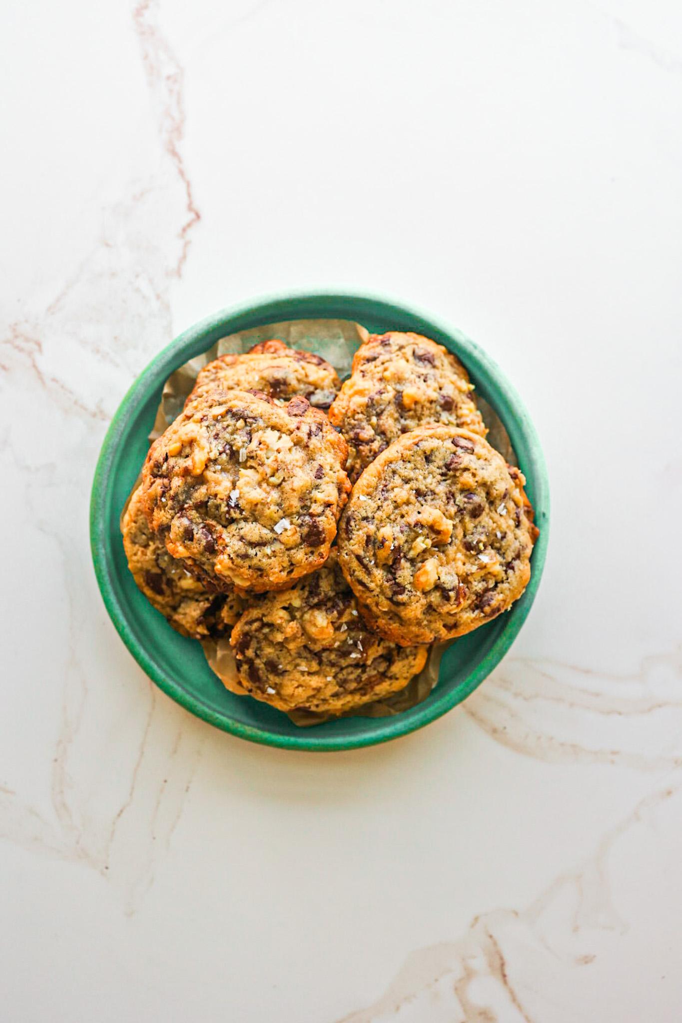 vegan Chocolate Chip Cookies with Walnuts