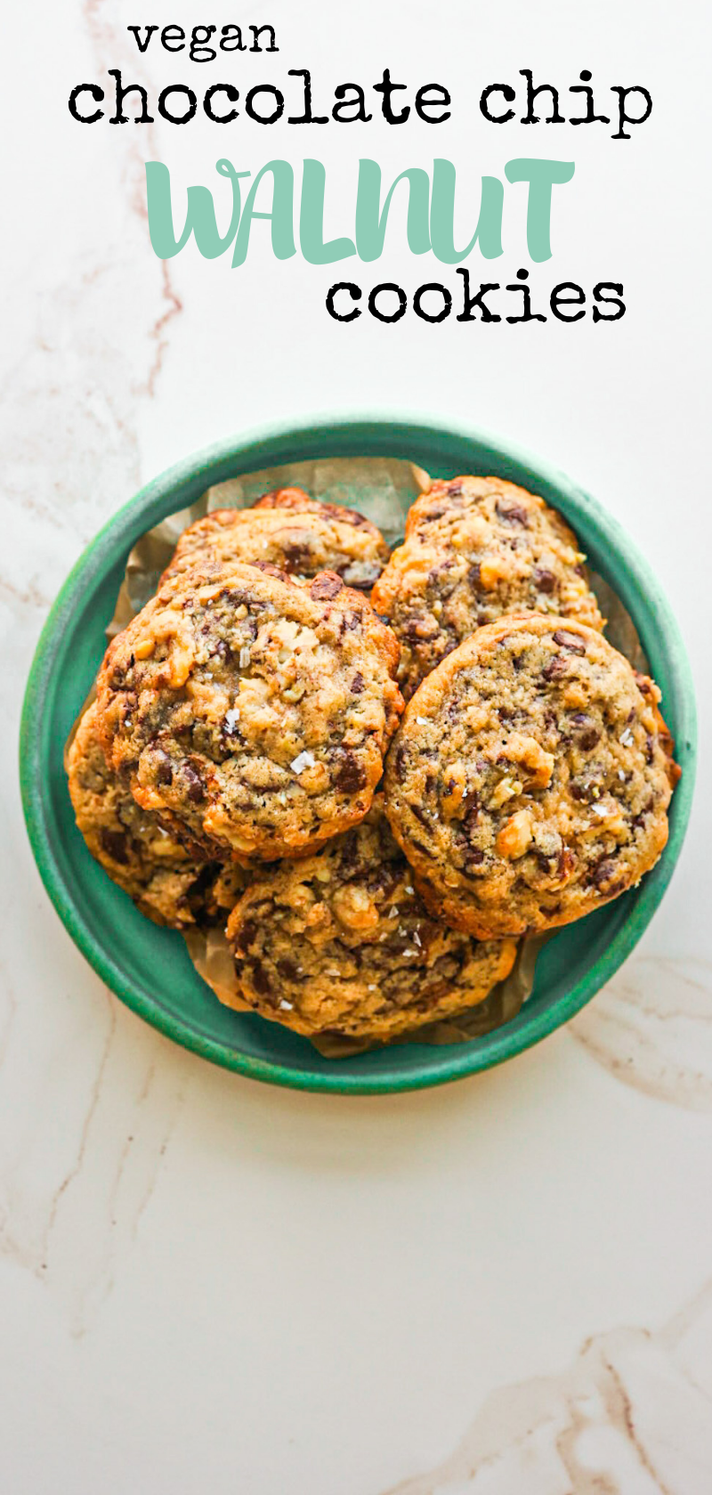 Chocolate Chip Cookies with Walnuts pin 