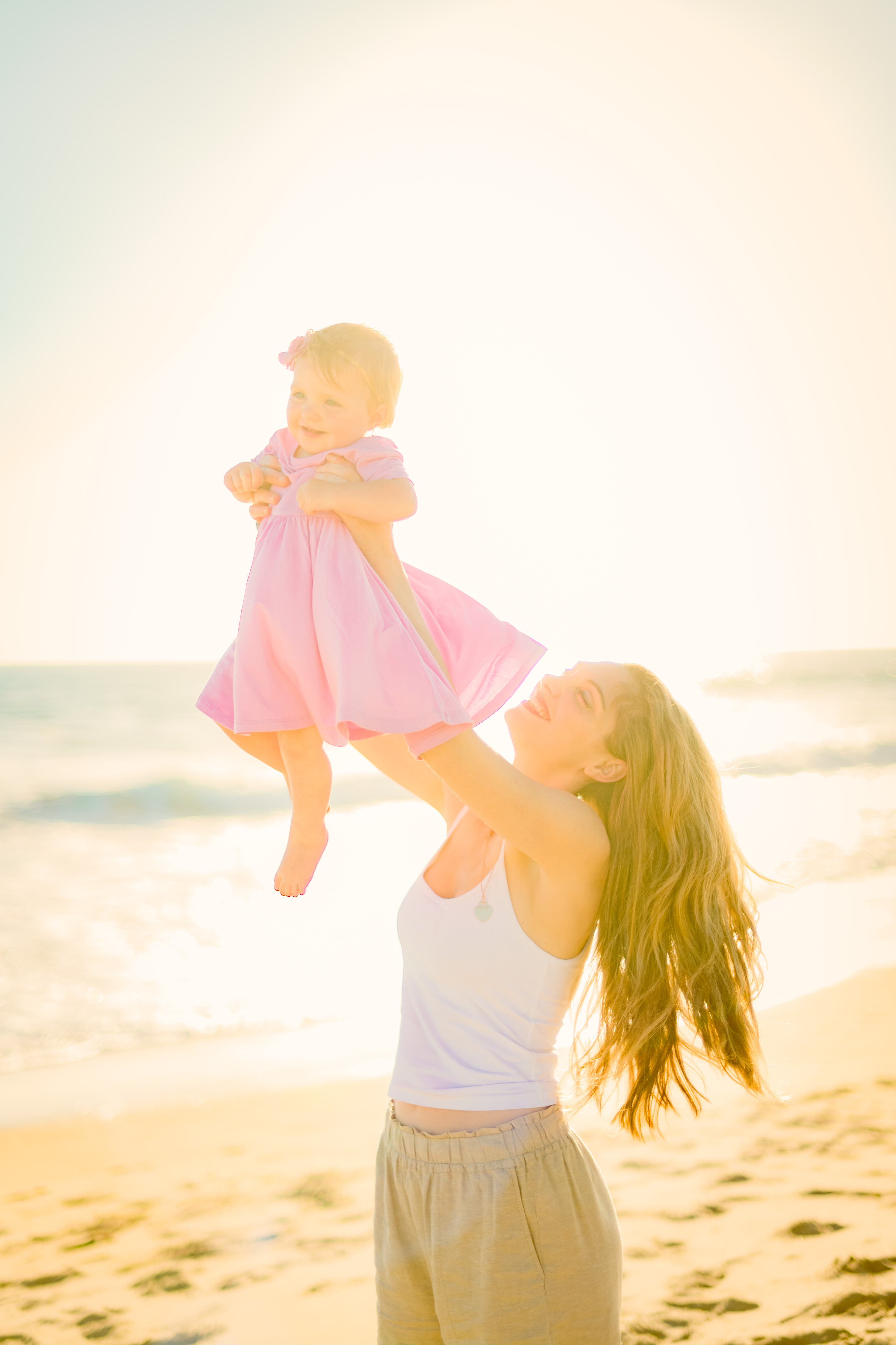 golden hour beach photoshoot California 