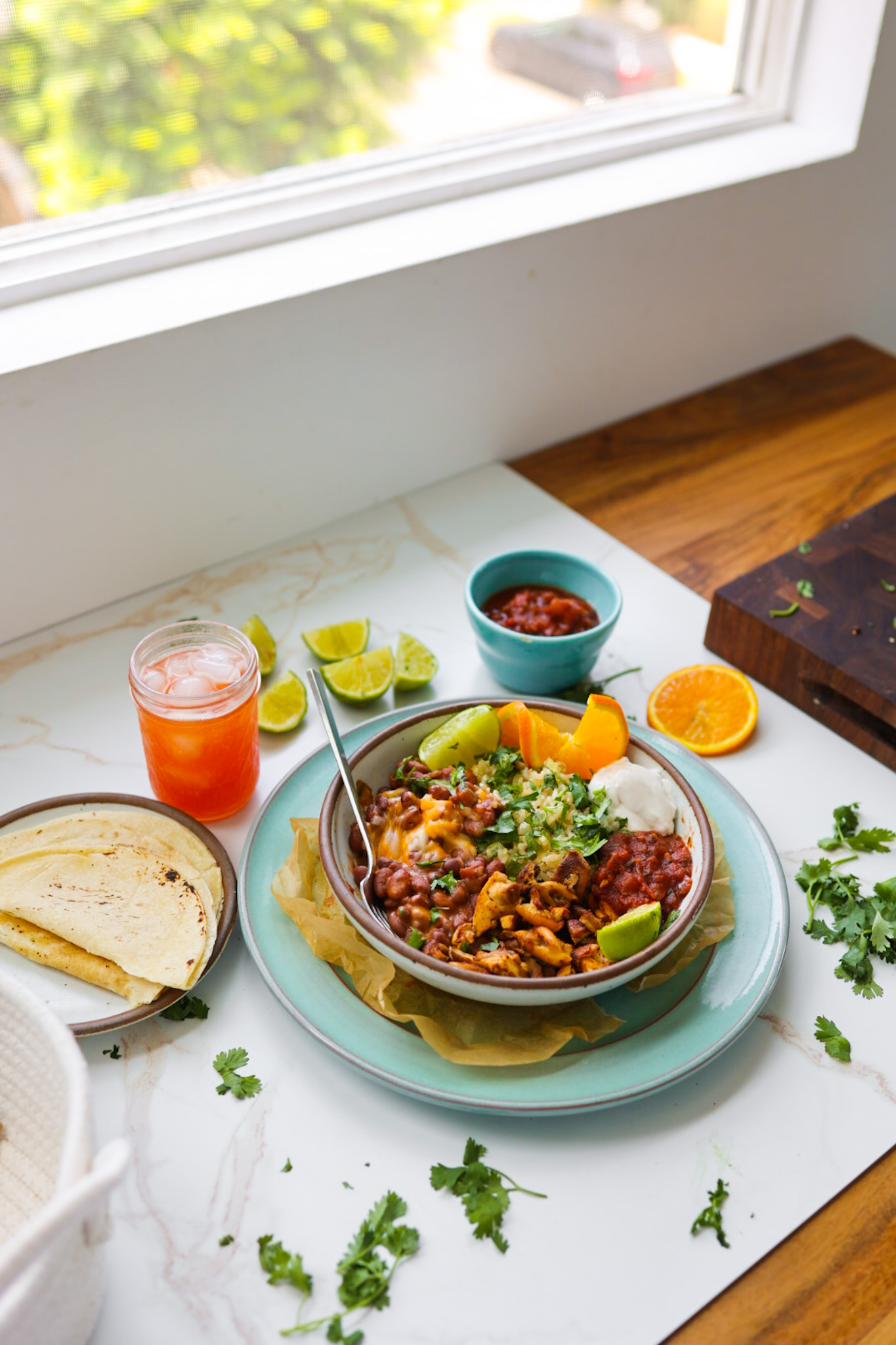 Easy Mushroom Burrito Bowl