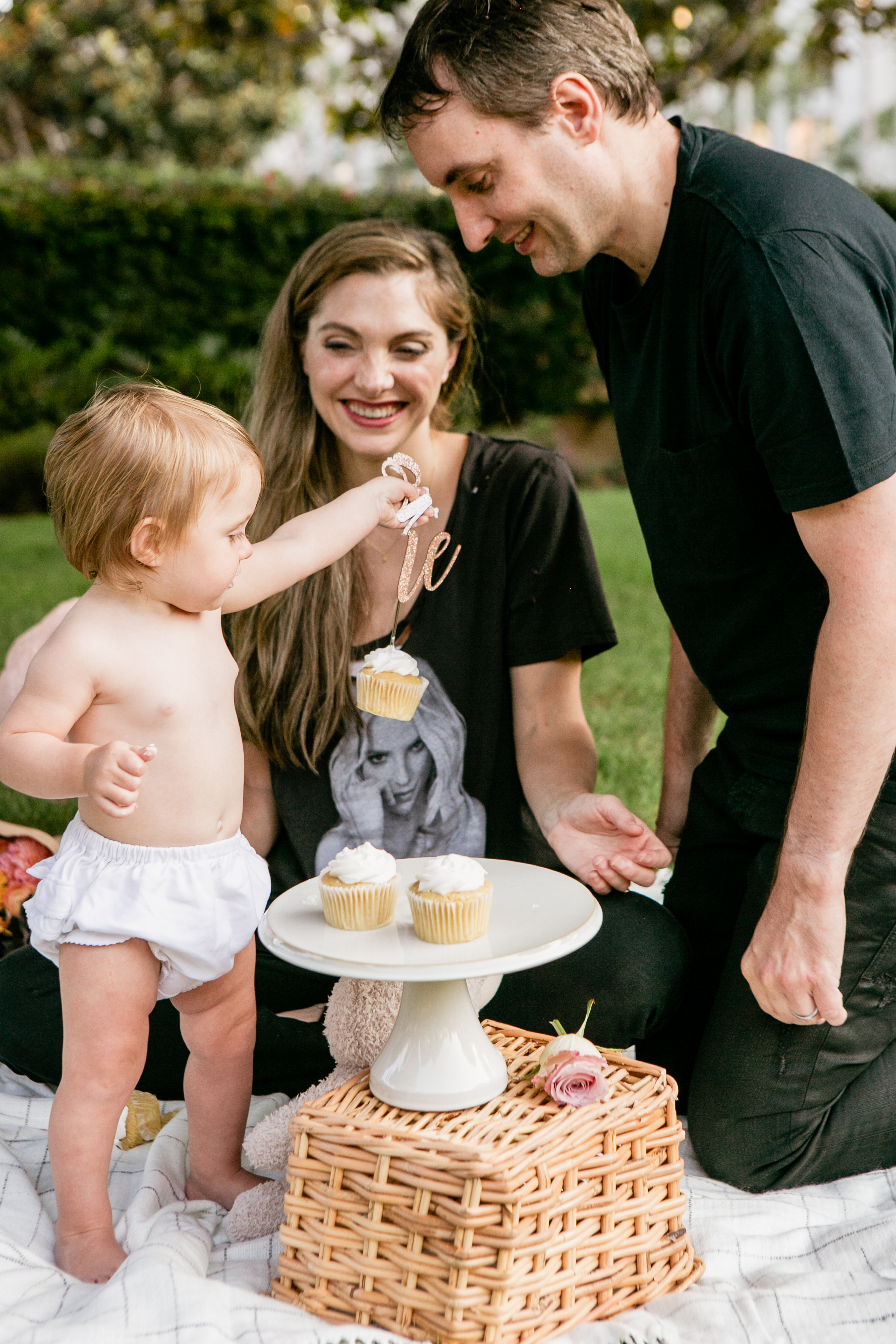 breaking the cake topper