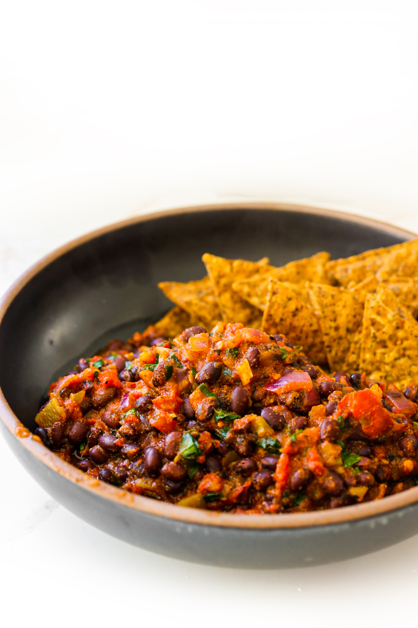 spicy beans in bowl