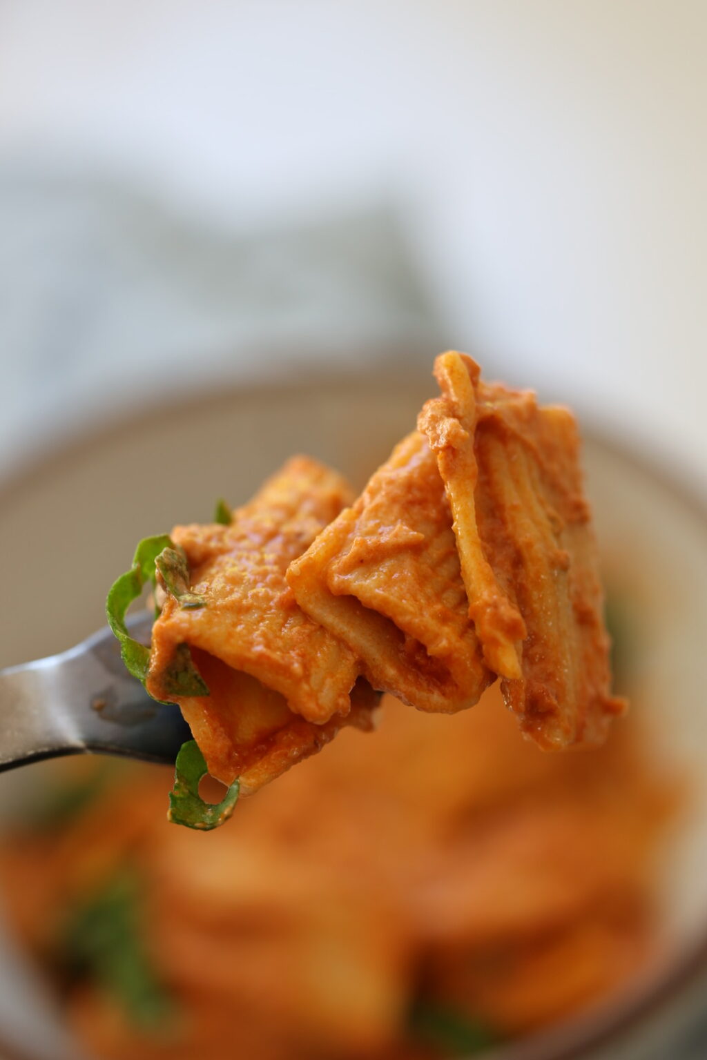Vegan Creamy Tomato Pasta - HealthyHappyLife.com