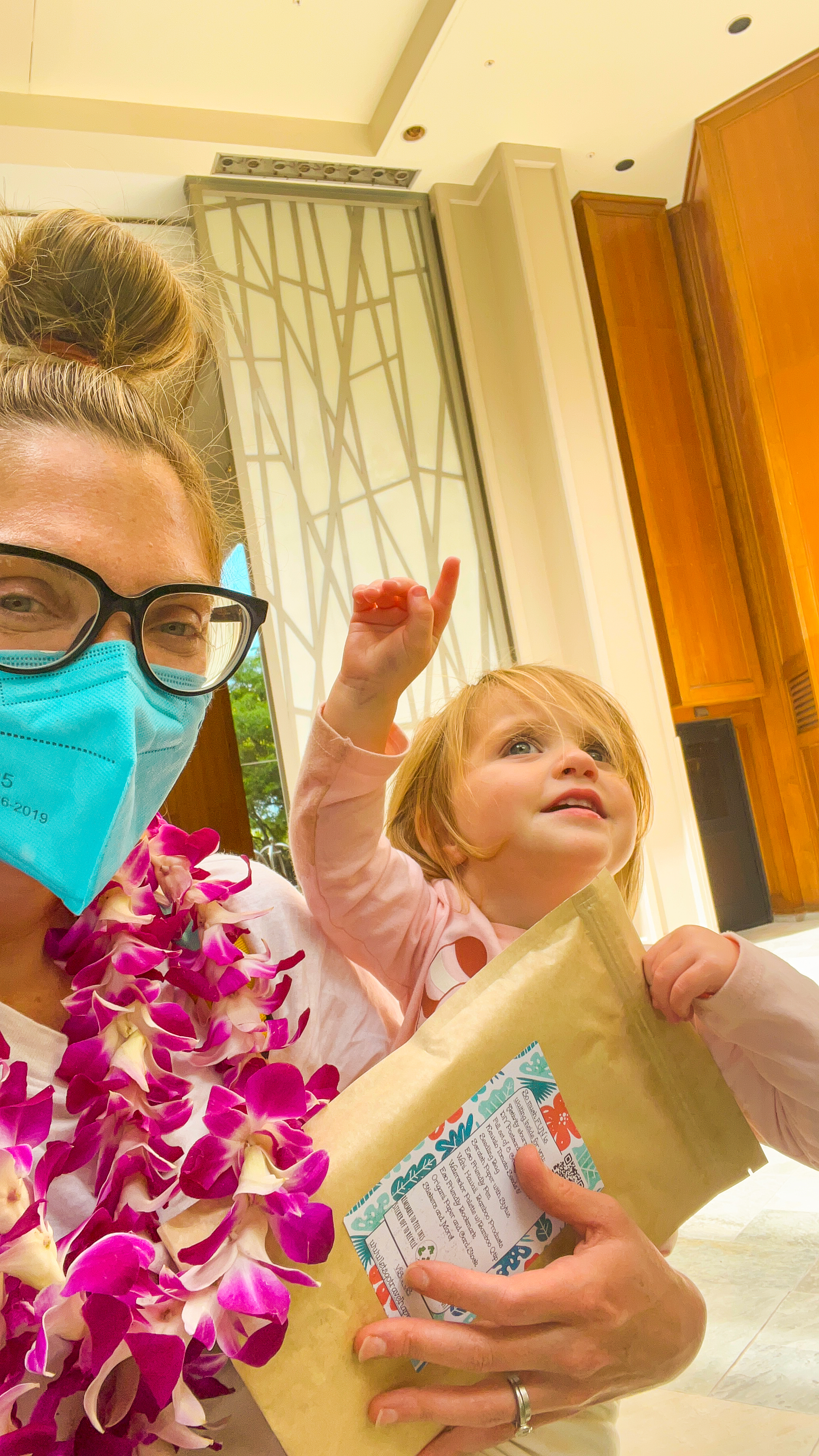 hotel lobby hawaii with toddler