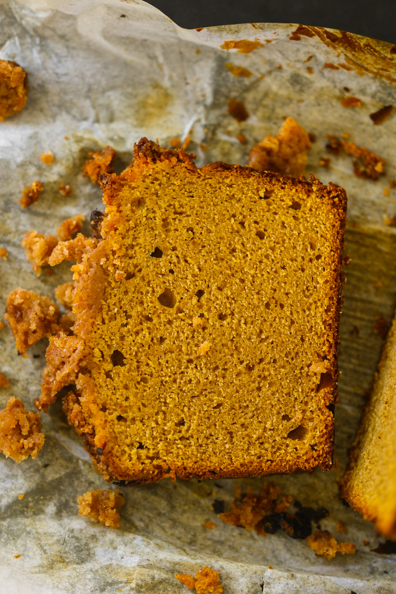 slice of Vegan Pumpkin Bread