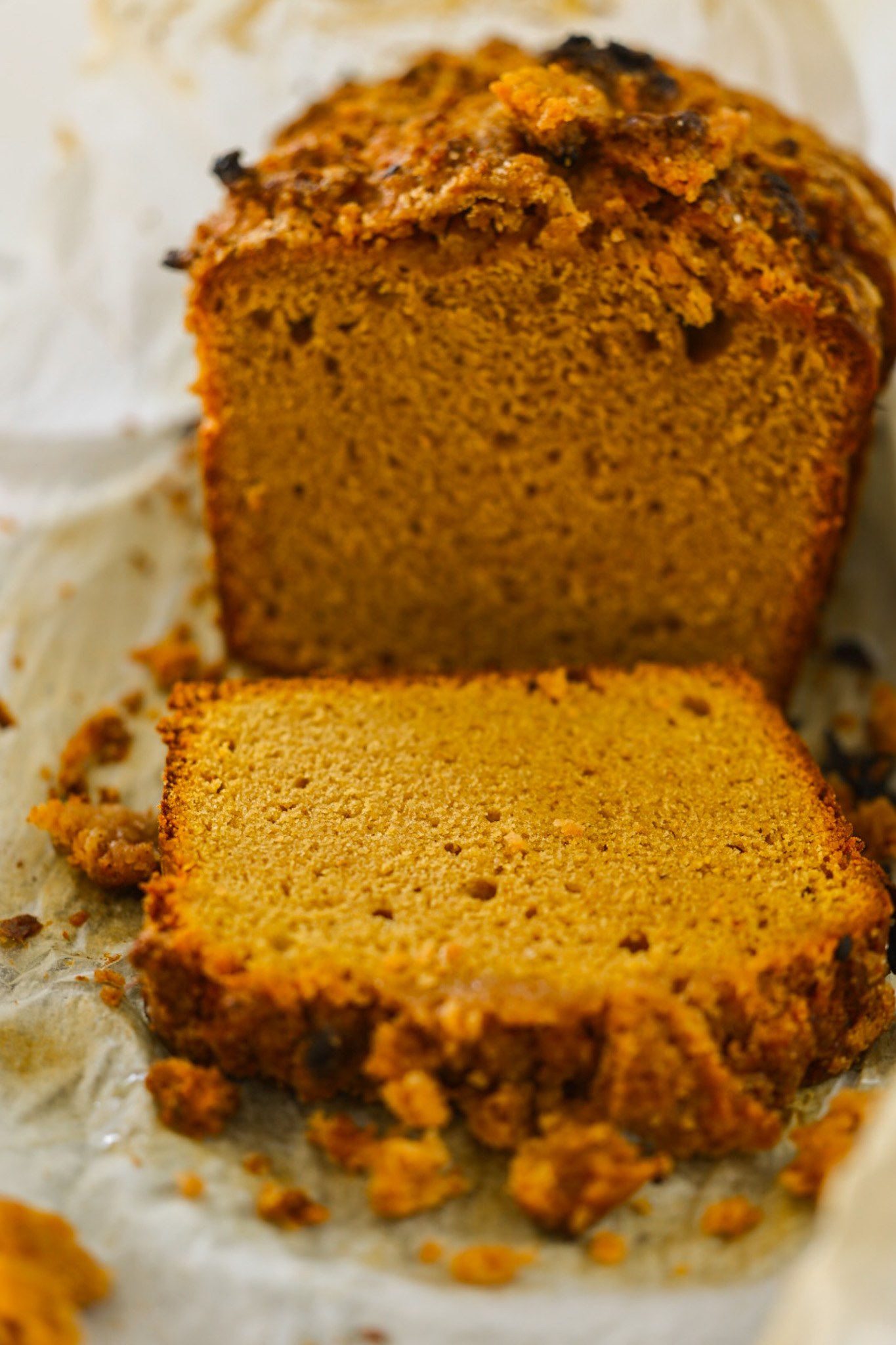 Vegan Pumpkin Bread with Streusel Topping