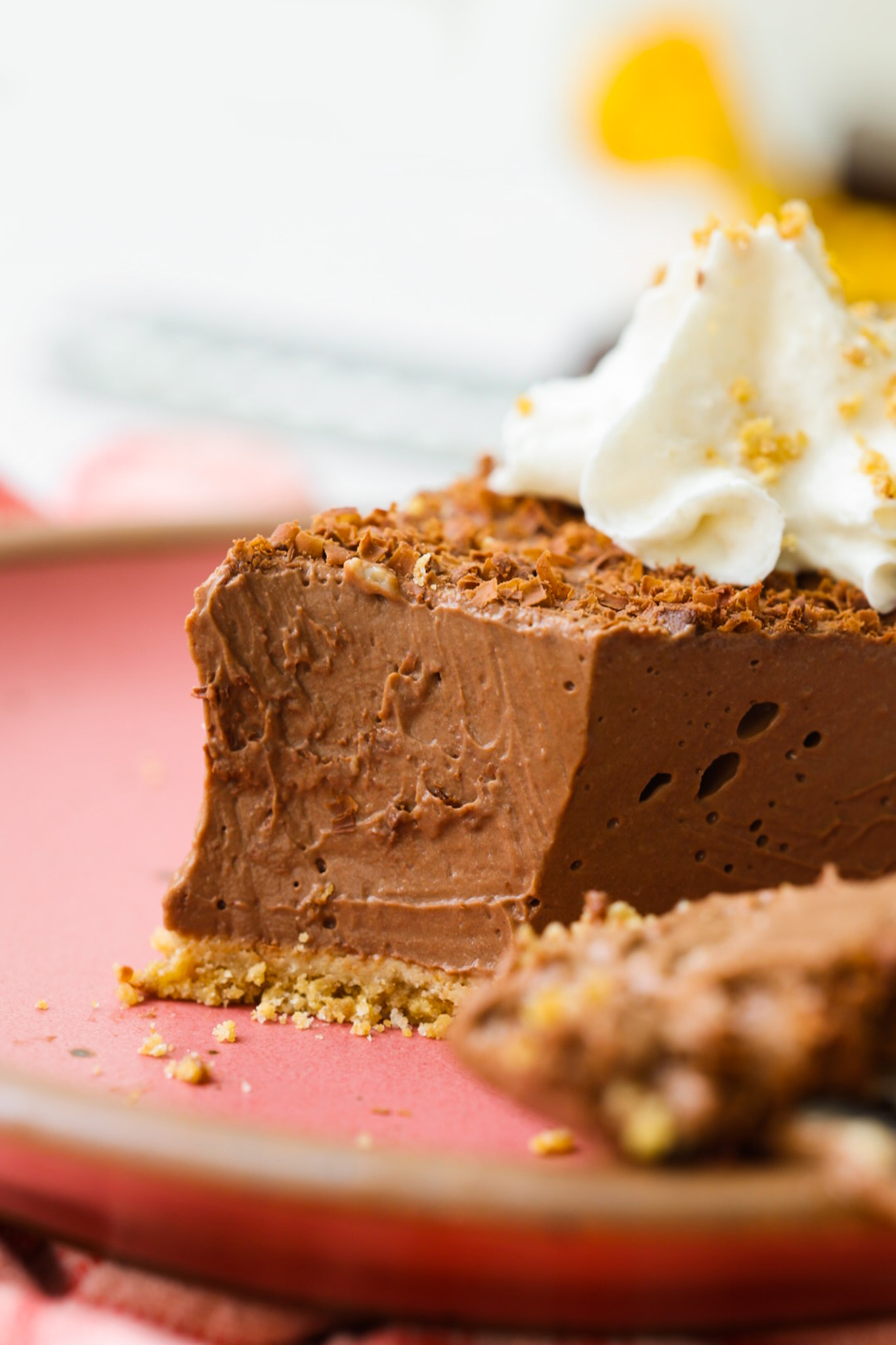 inside of a chocolate pie