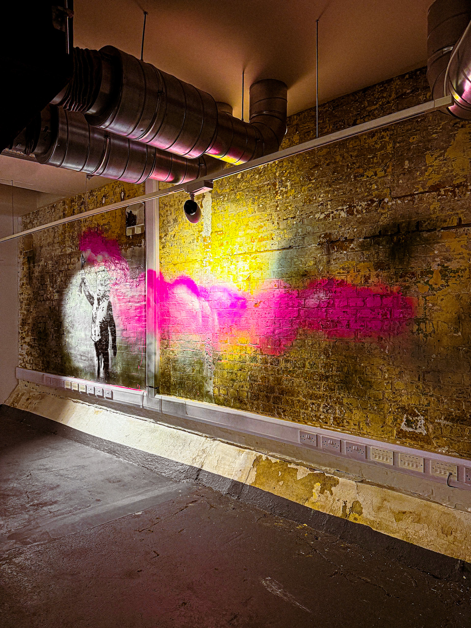 Banksy Limitless London pink wall