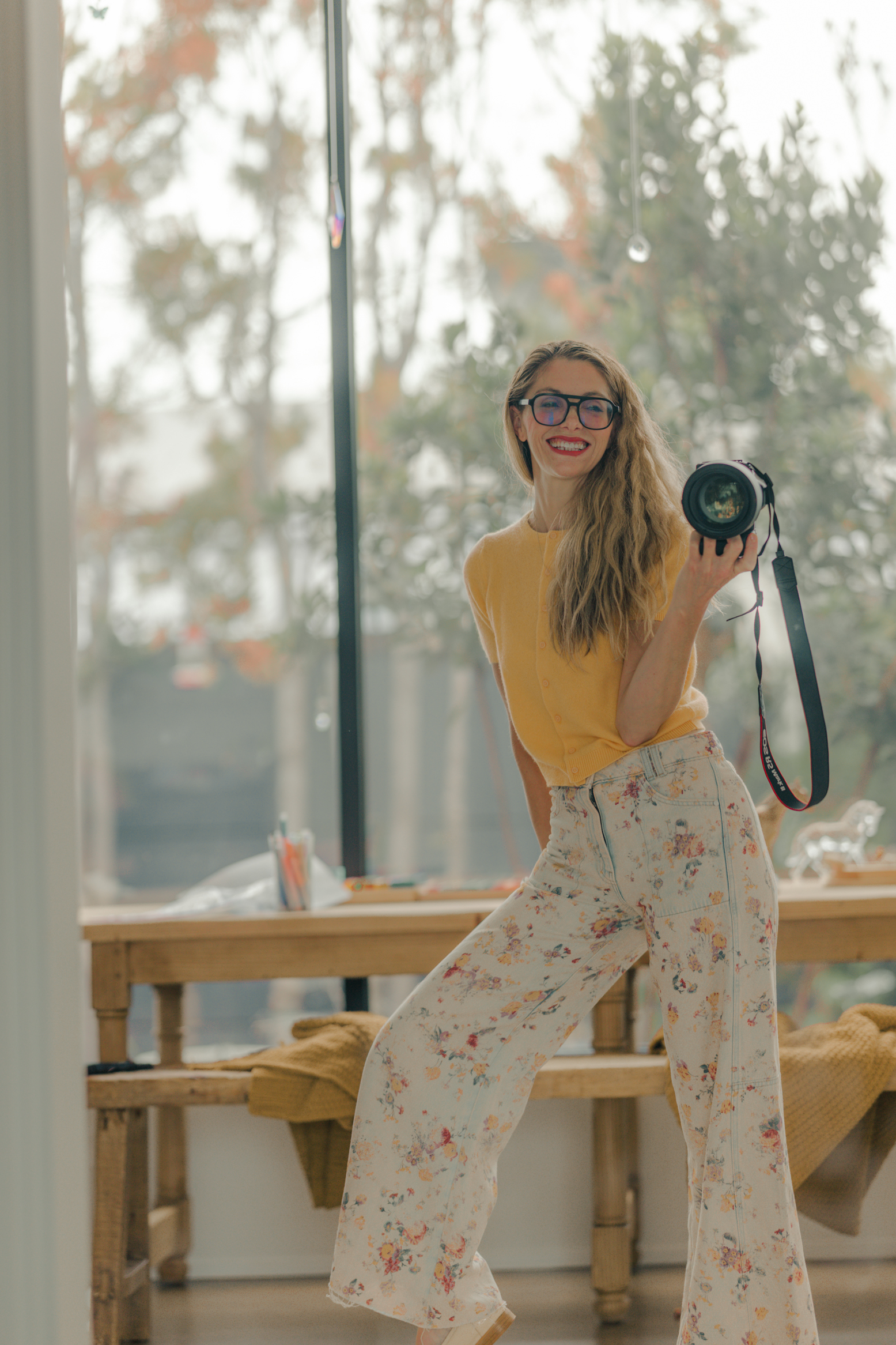 Kathy Patalsky with camera
