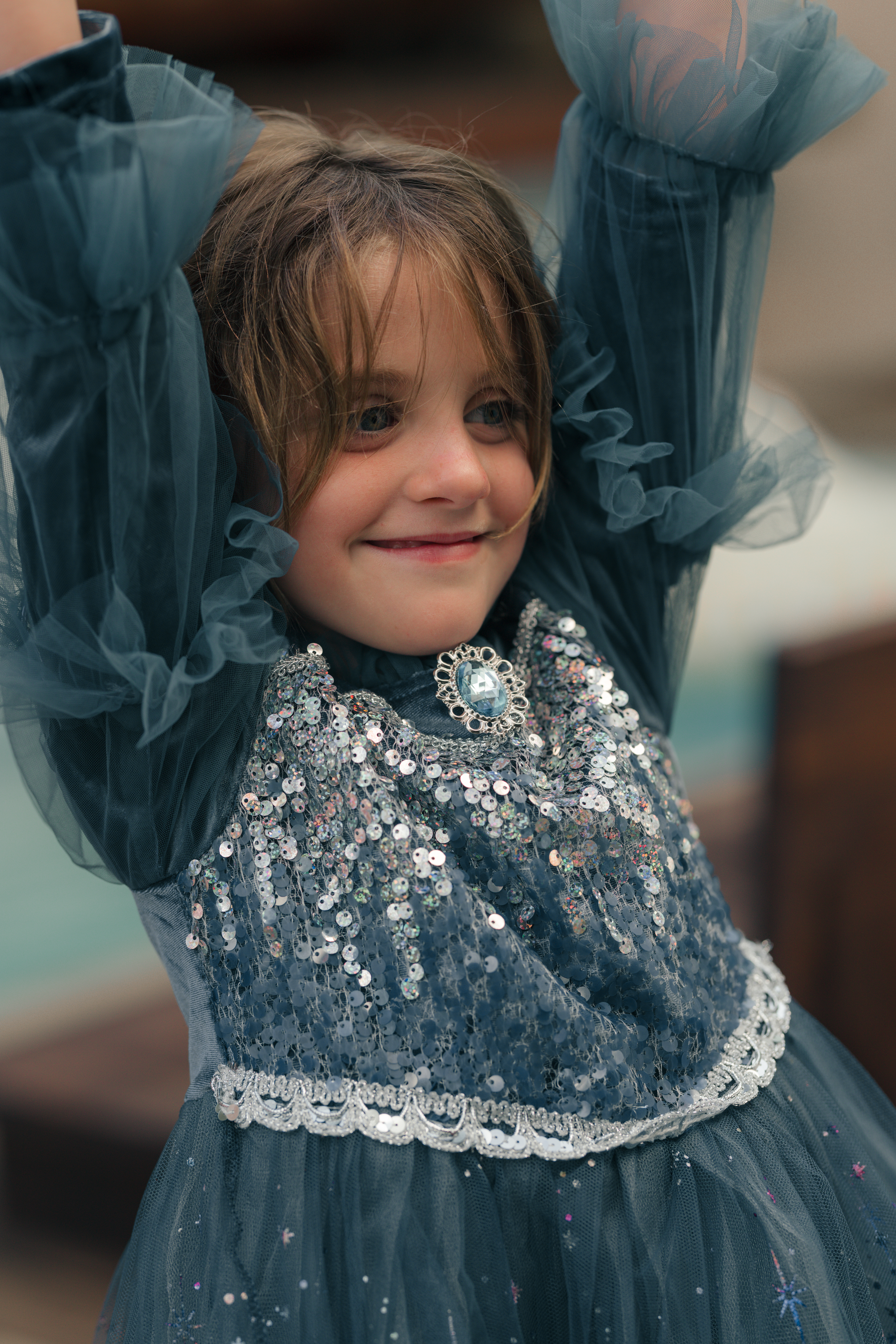 Trish Scully Elsa dress winter blue kids girl